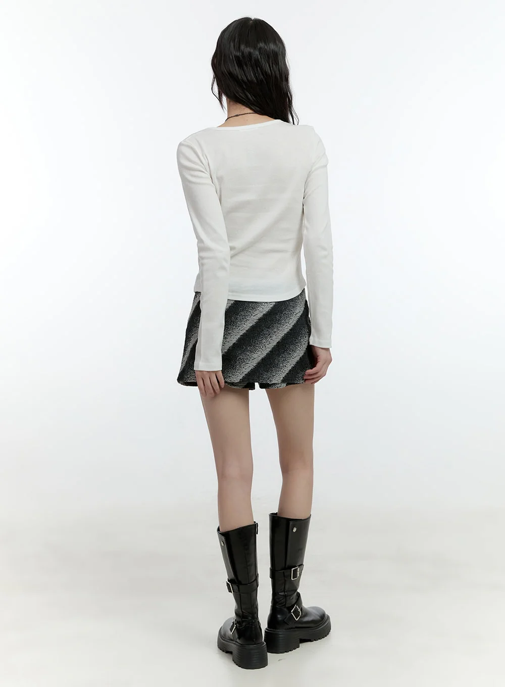 Chic Patterned Mini Skort CF507 - Image 5