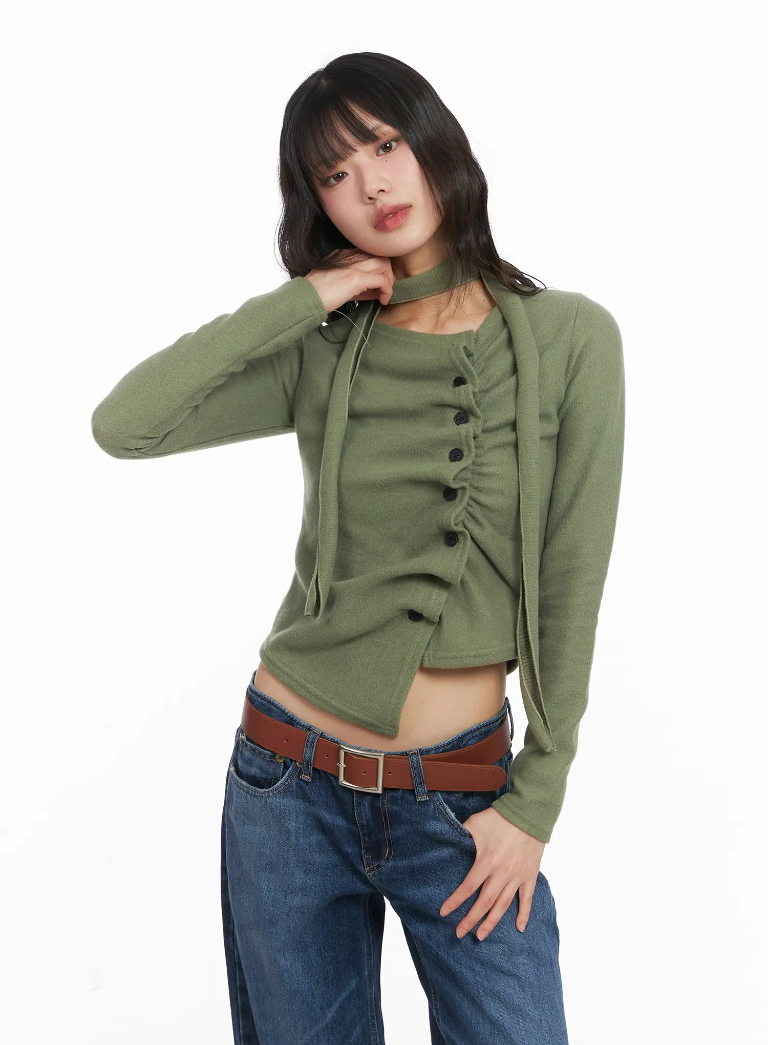 Chic Ruffle Cardigan CD531 - Image 2
