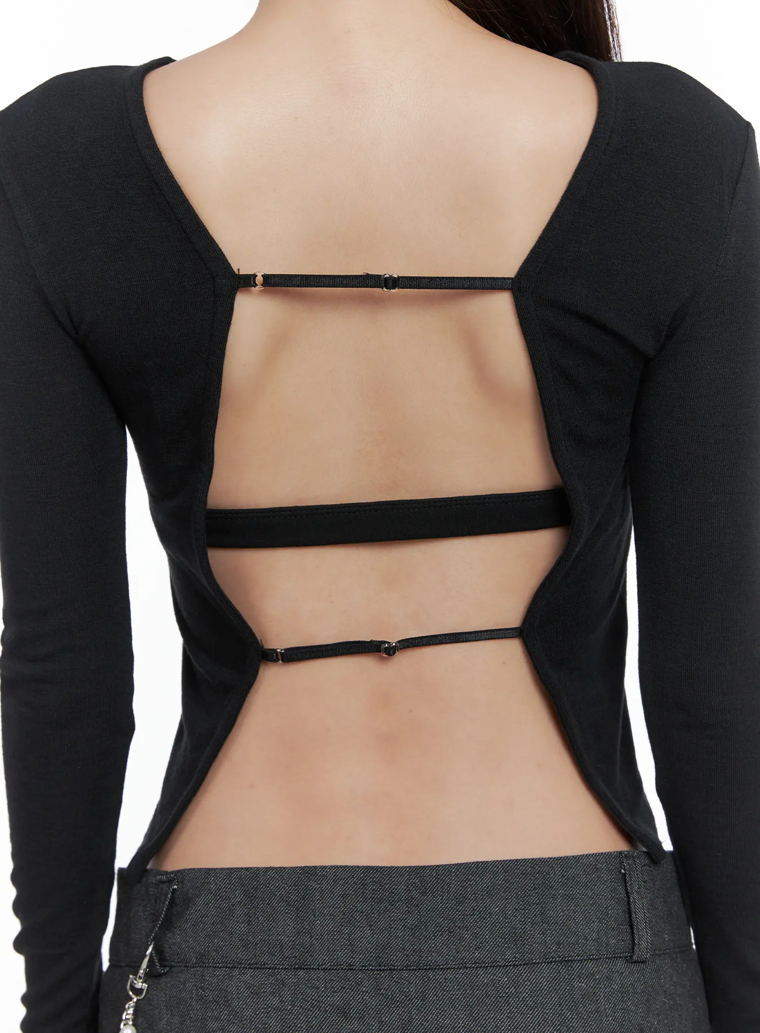 Chic Strappy Open Back Tee CS503 - Image 6