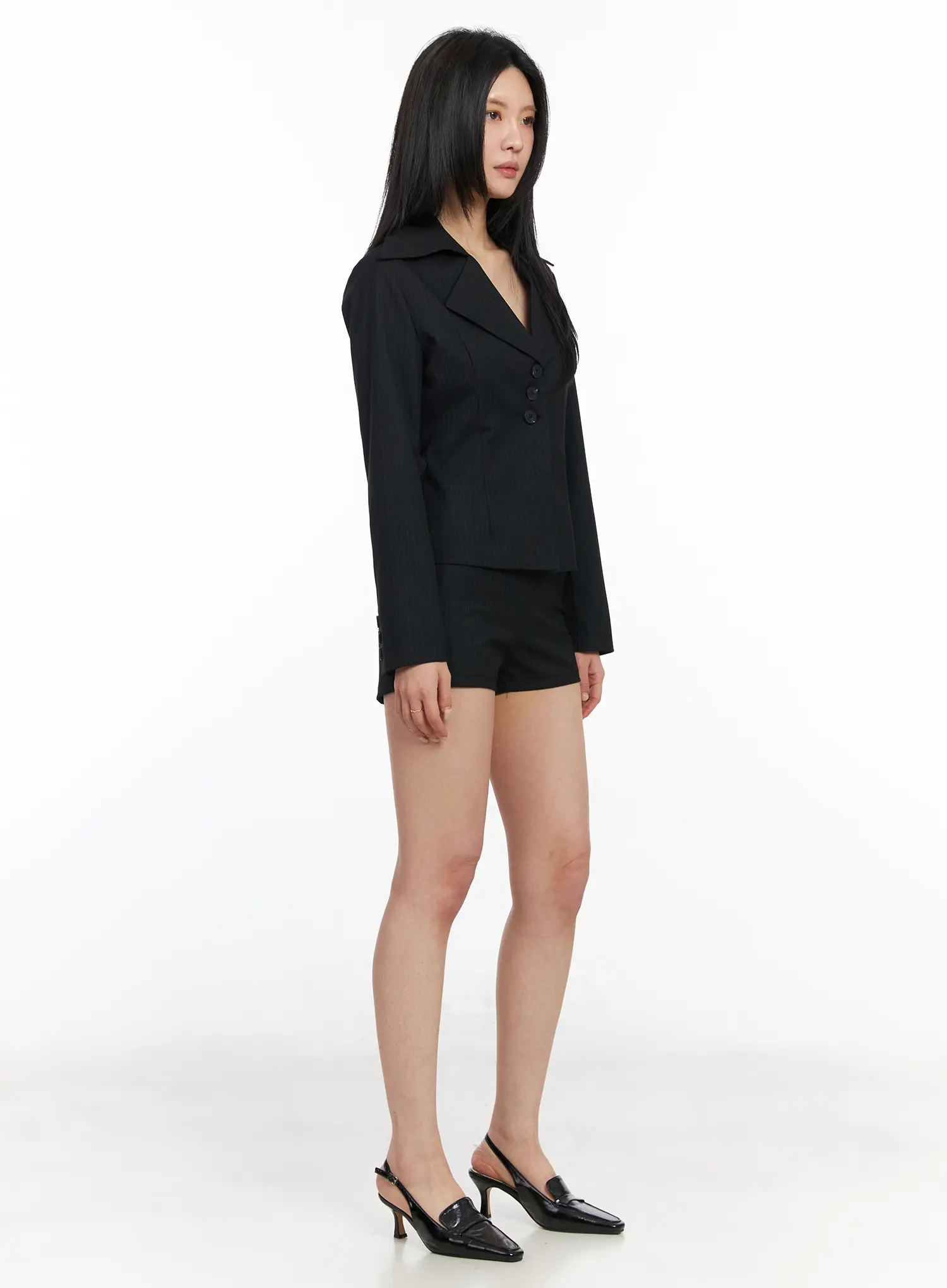 Chic Striped Tailored Blazer Jacket CM517 - Image 8