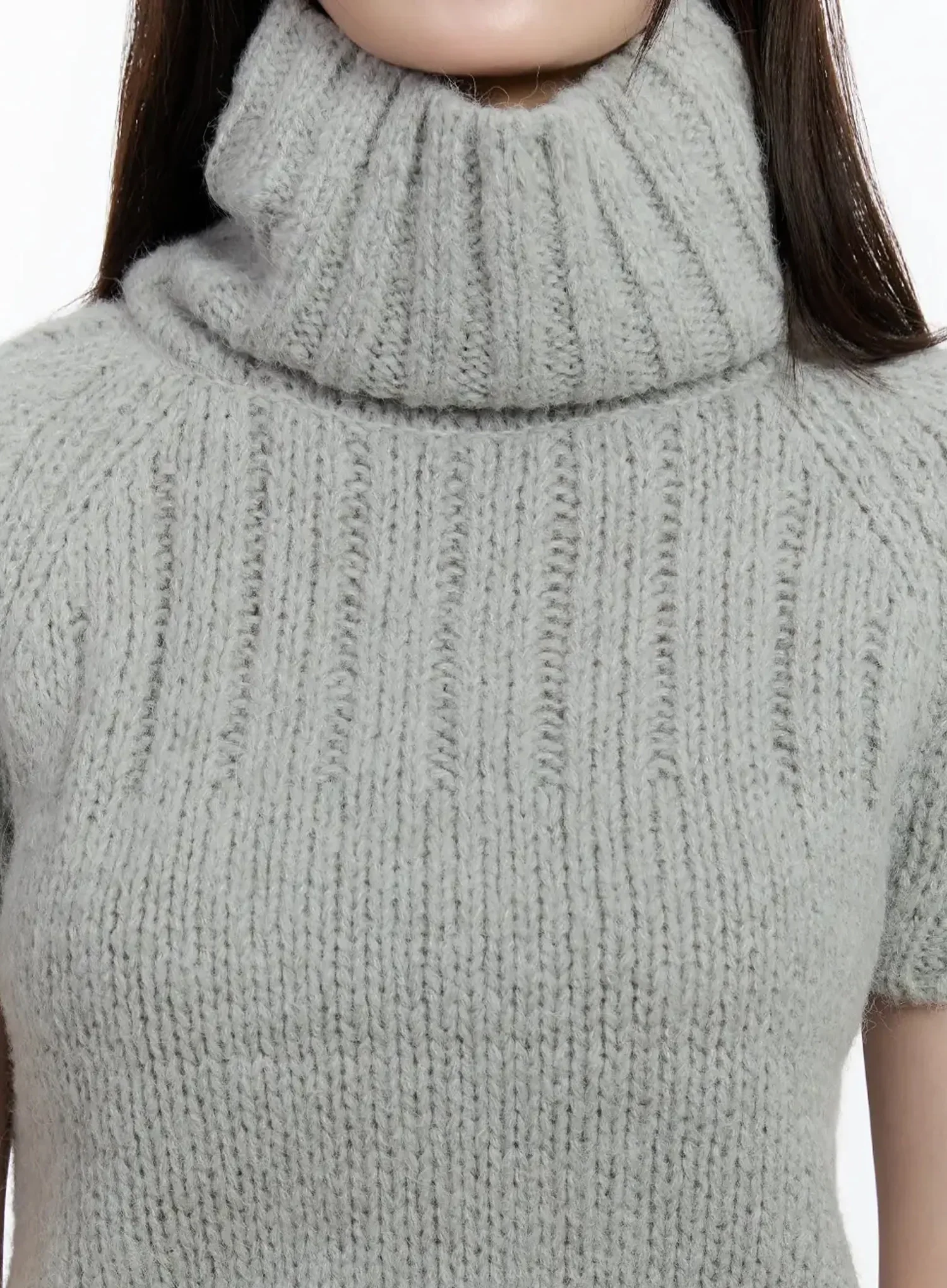 Chic Turtleneck Short Sleeve Sweater ID526 - Image 5