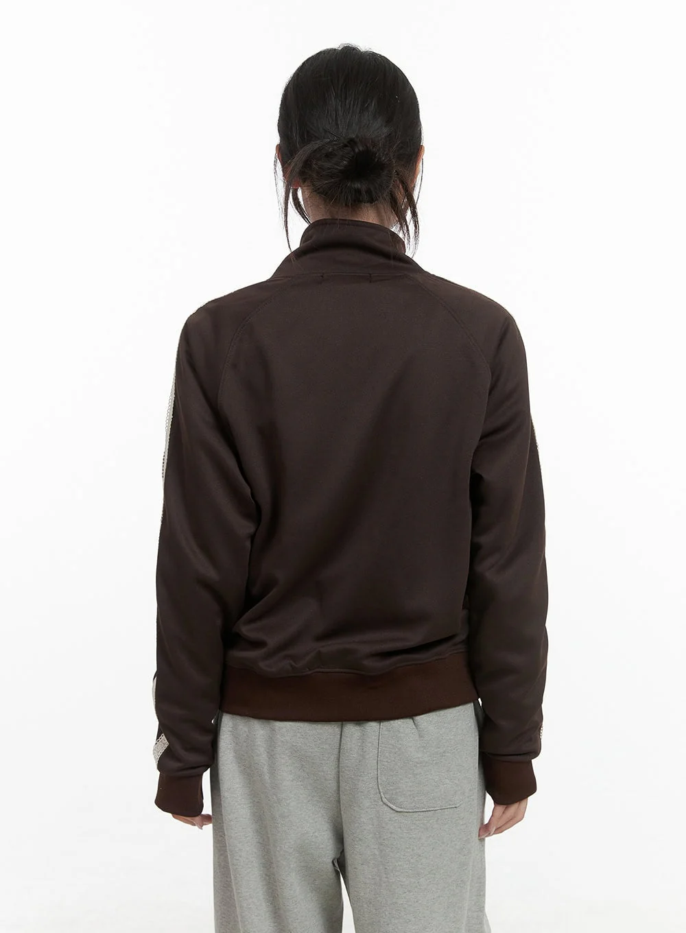 Chic Zip-Front Polyester Spandex Jacket CO402 - Image 5