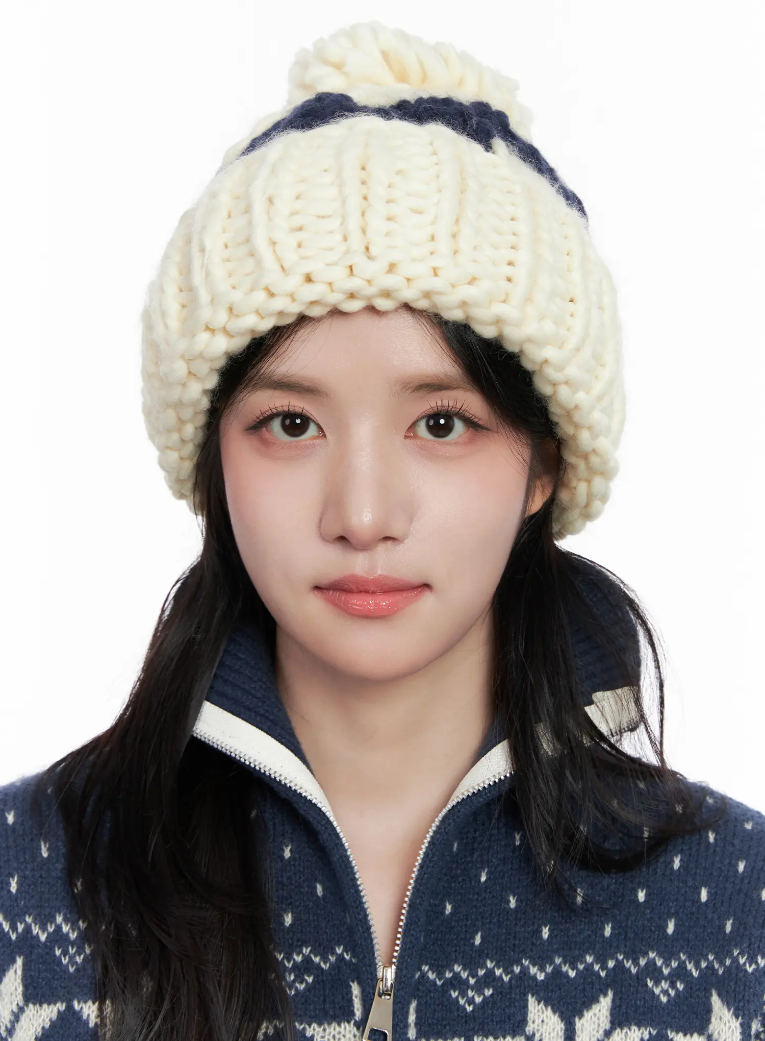 Chunky Knit Beanie CO524 - Image 7