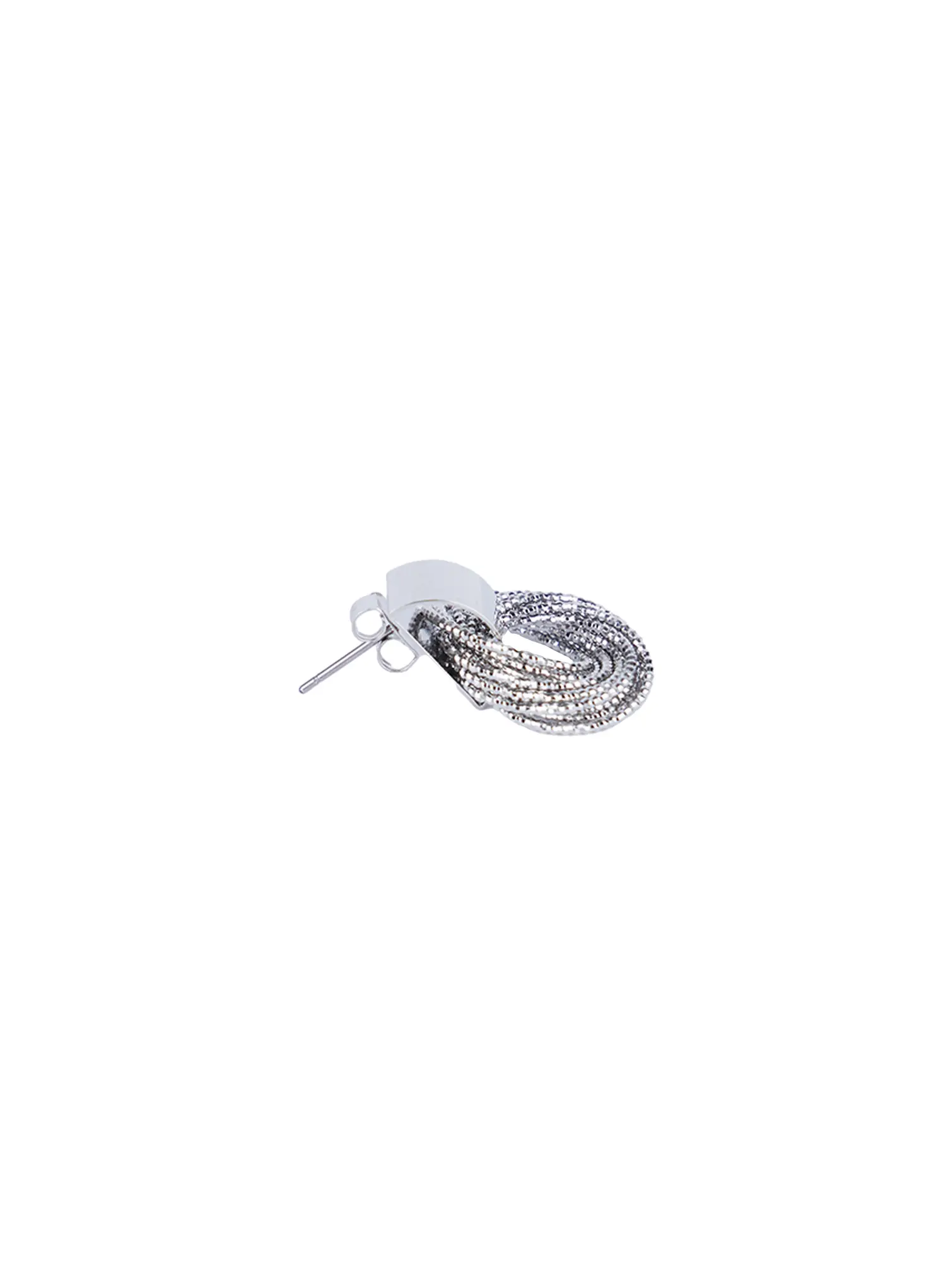Chunky Threaded Hoop Earrings CL524 - Image 5