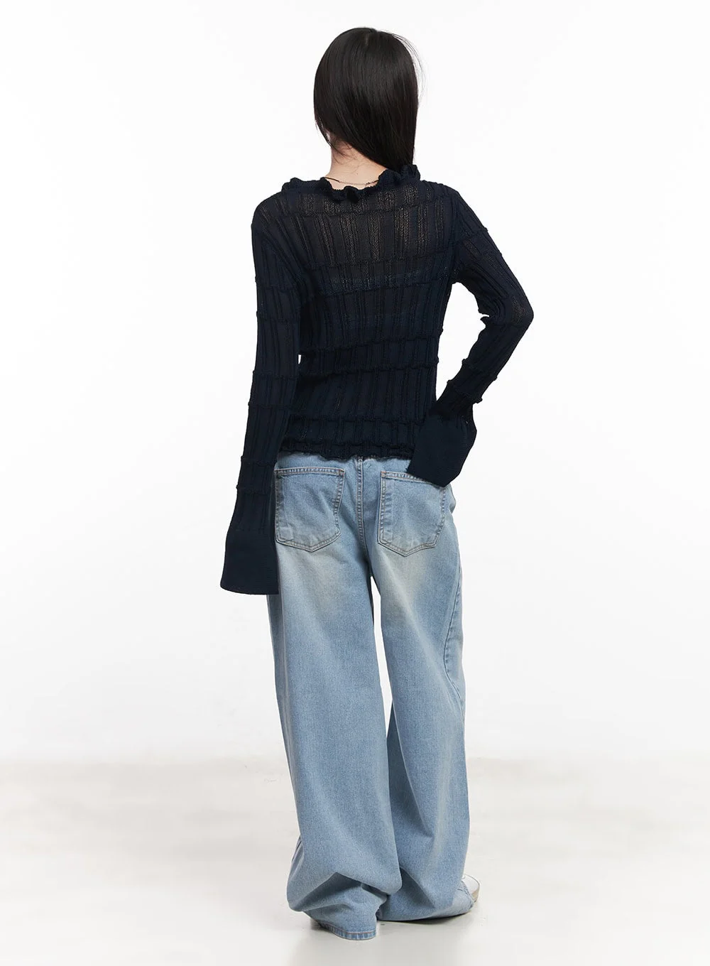 Cierra Washed Wide-Leg Jeans CY520 - Image 6