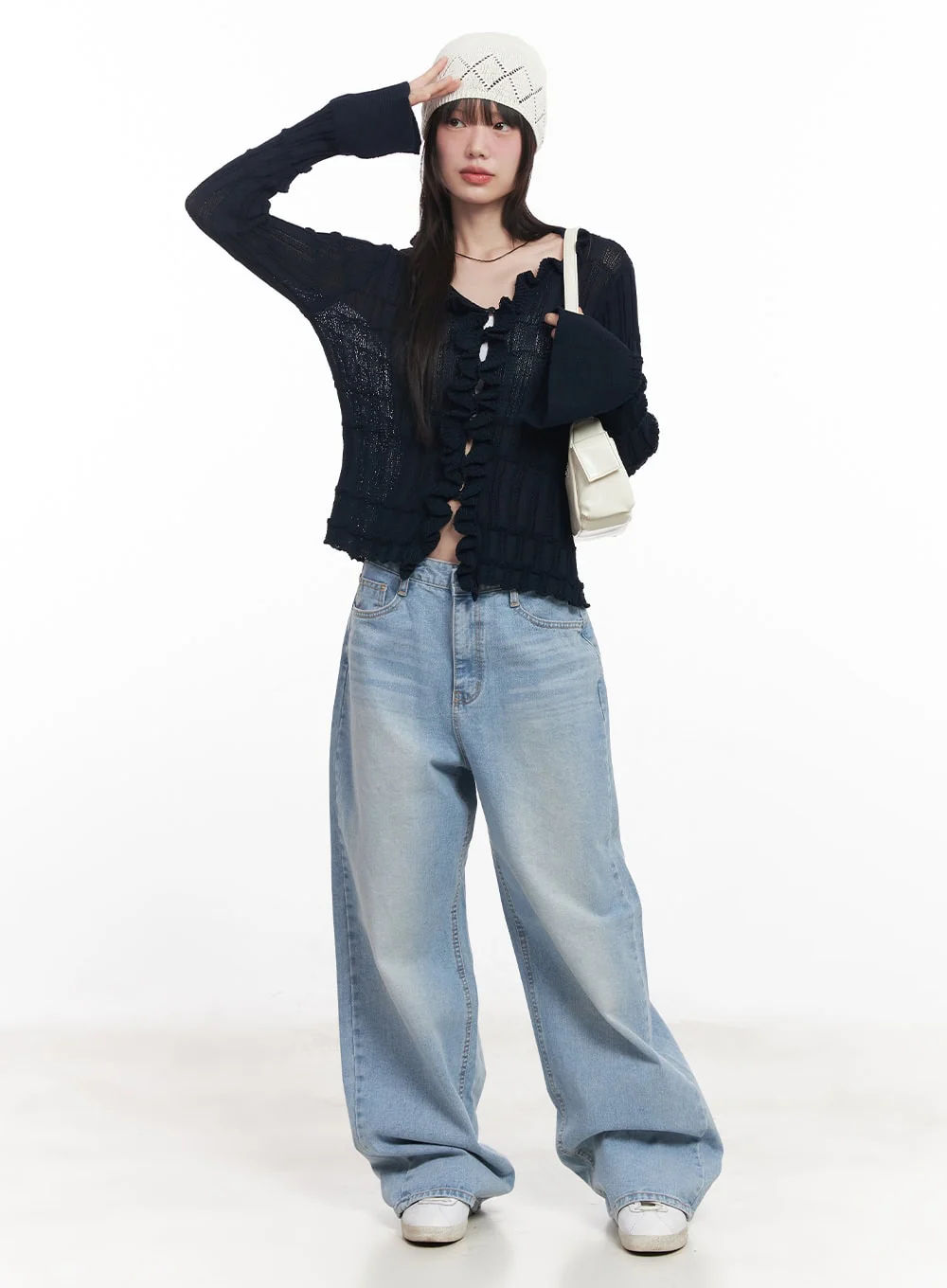 Cierra Washed Wide-Leg Jeans CY520 - Image 8