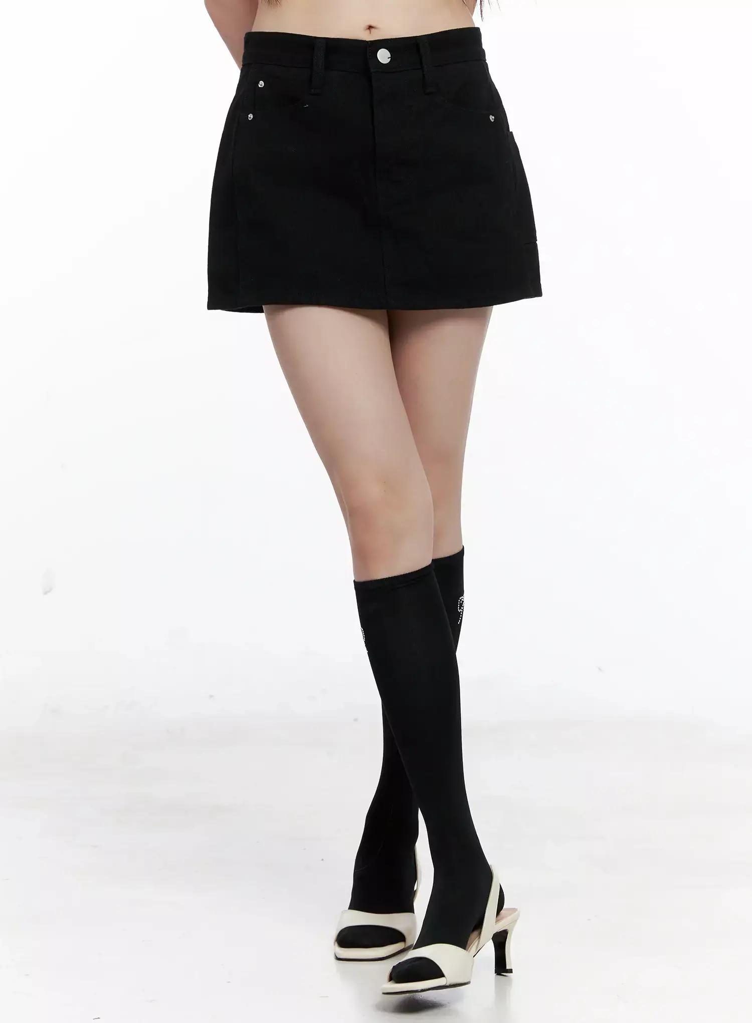 Classic Black Mini Skirt IL531 - Image 8