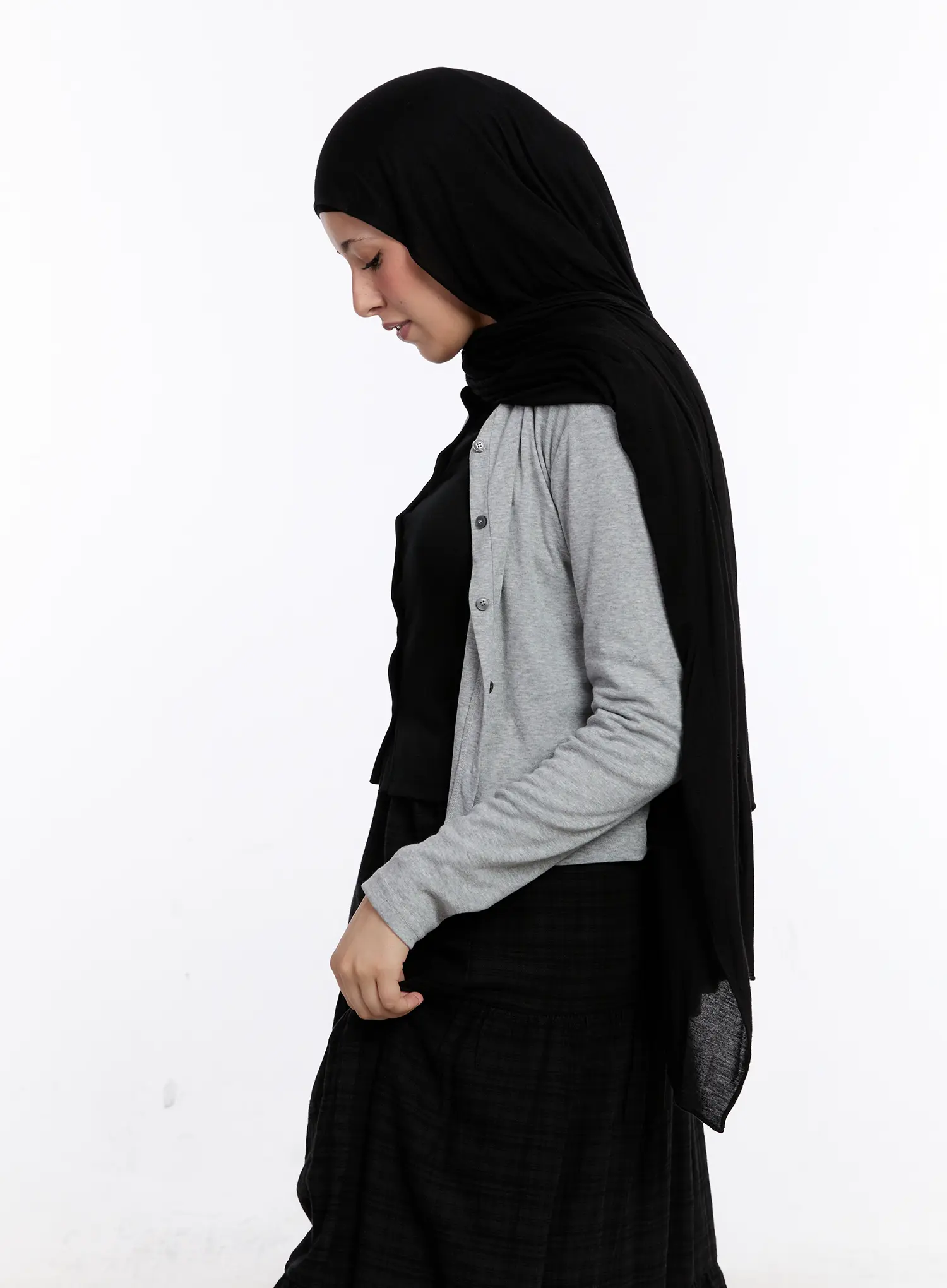 Classic Button-Up Long Sleeve Cardigan CS524 - Image 6