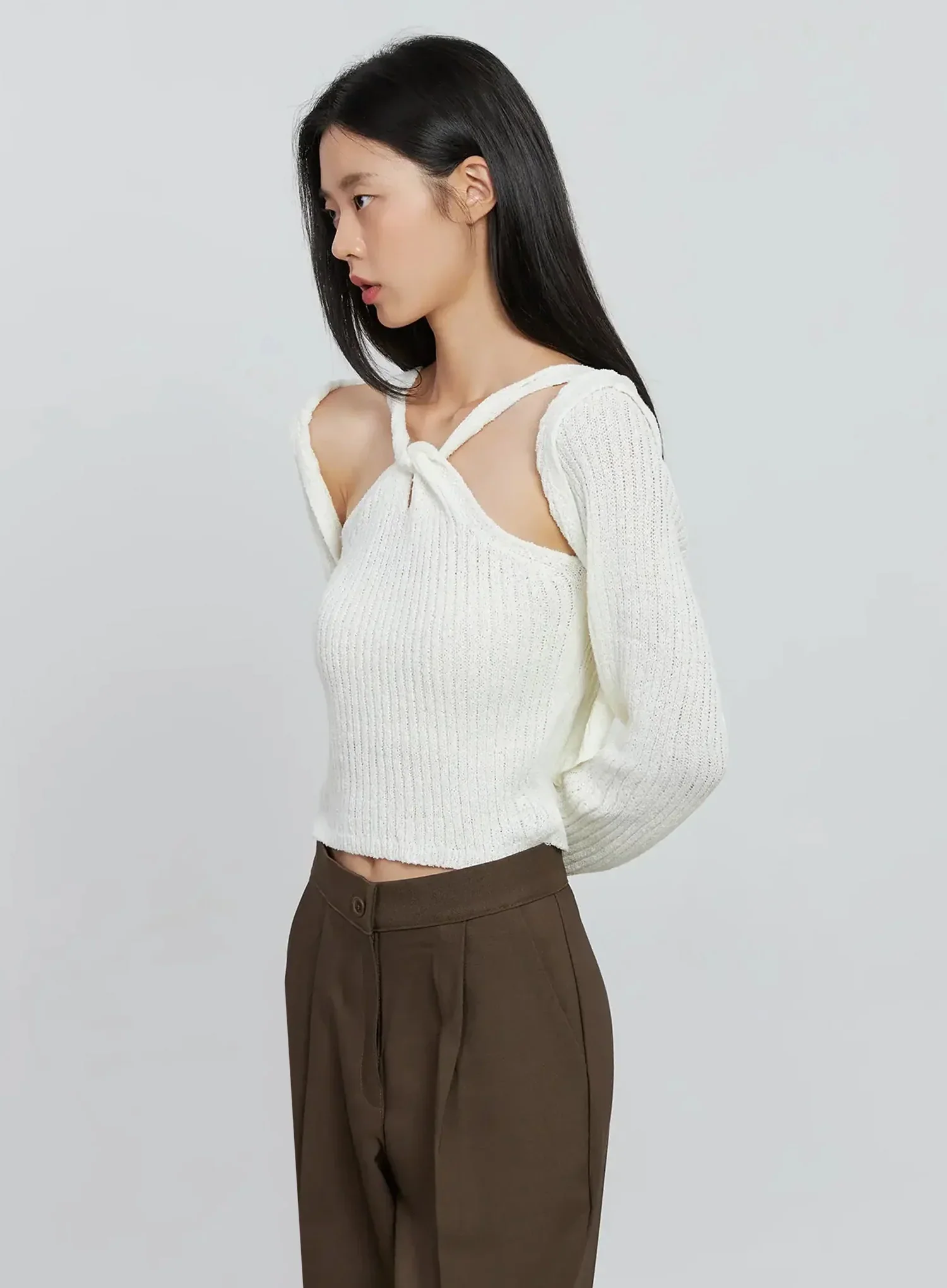 Classic Knit Bolero Cardigan IO530 - Image 5