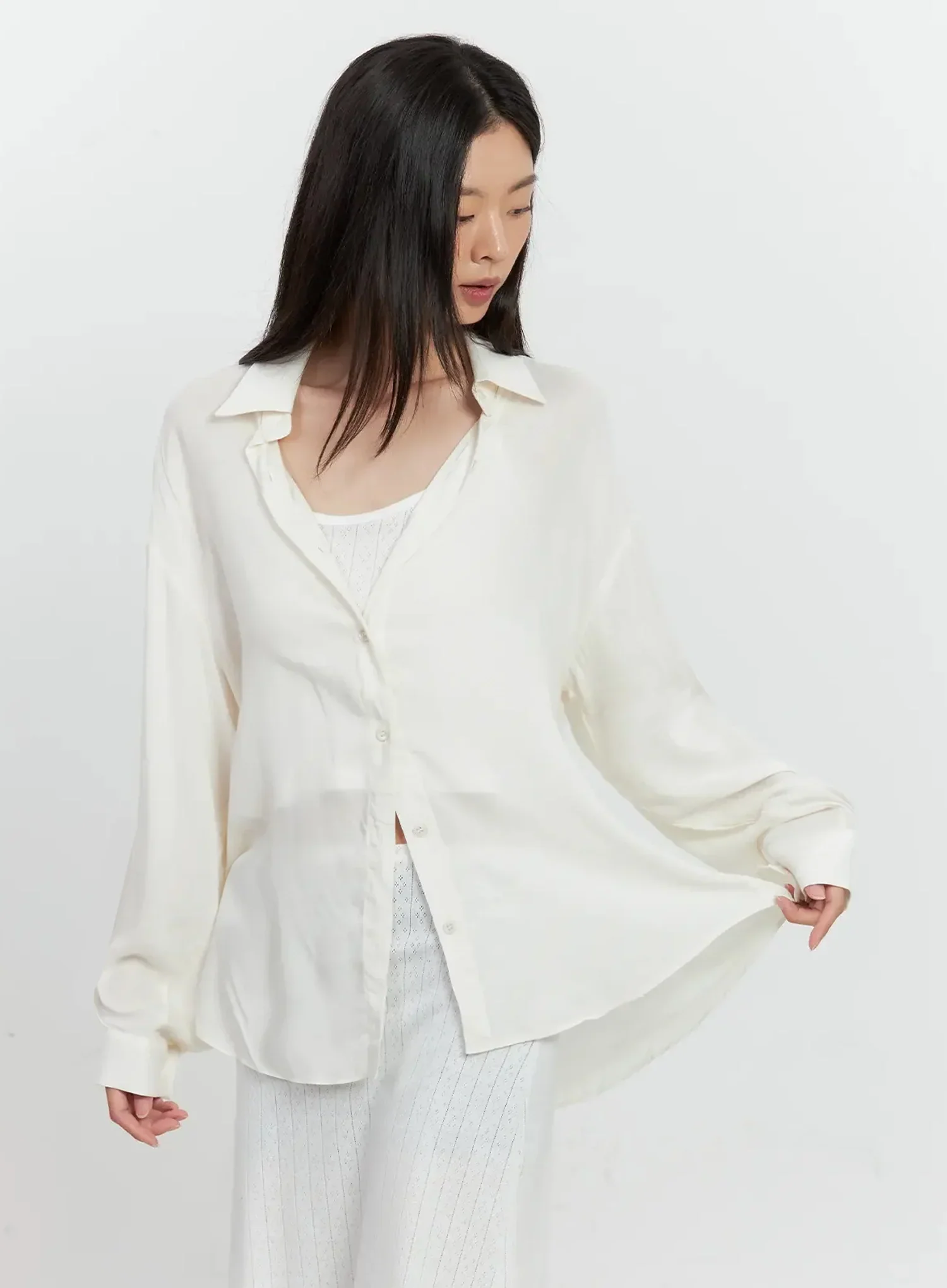 Classic Long-Sleeve Button-Up IL528 - Image 10