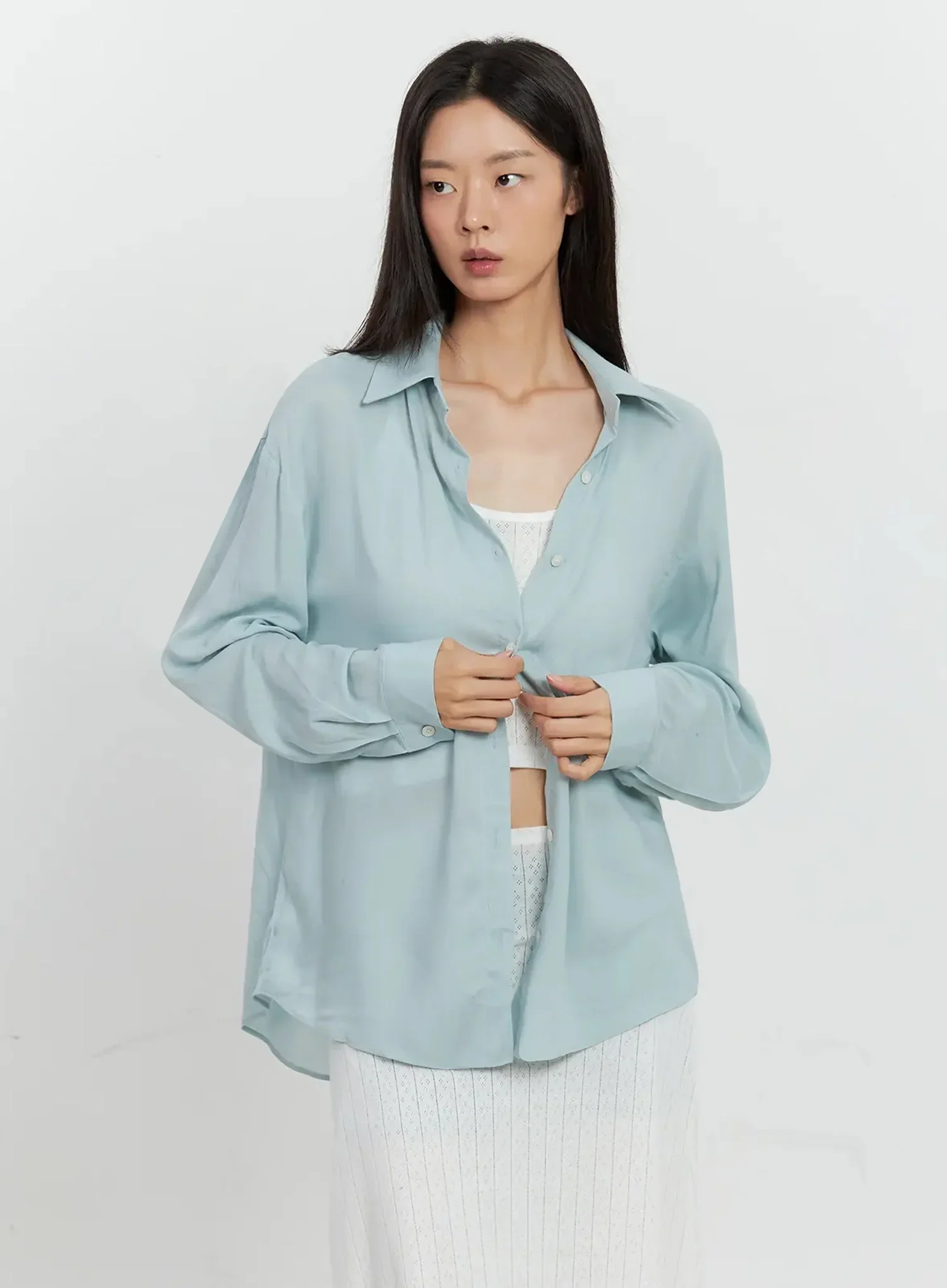 Classic Long-Sleeve Button-Up IL528 - Image 13