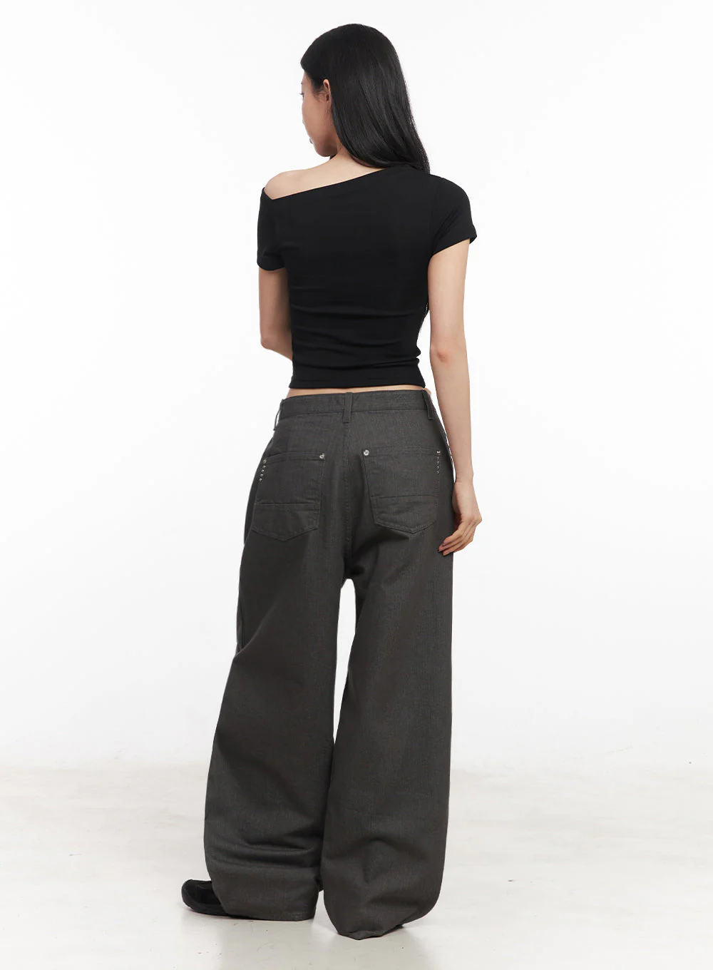 Classic One-Shoulder Crop Top IY516 - Image 13