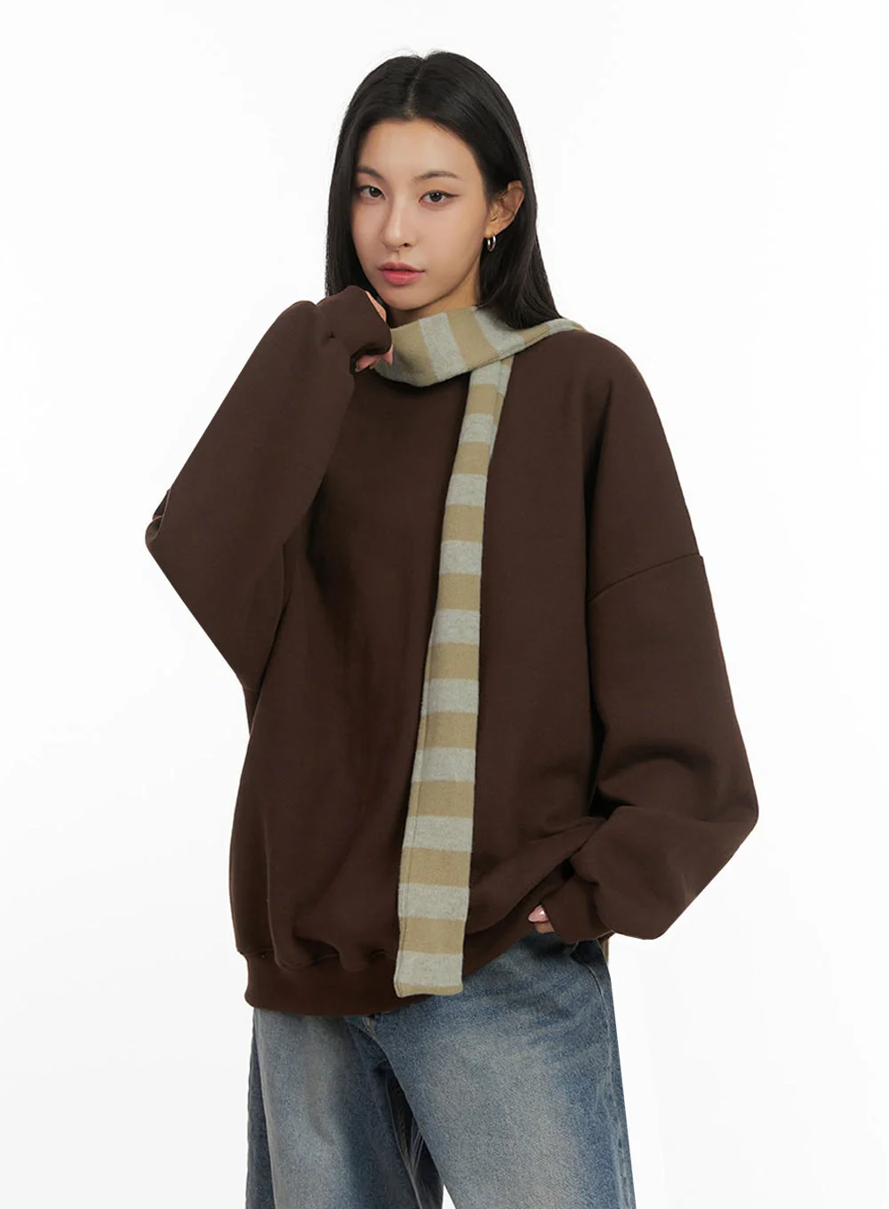 Classic Oversized Crew Neck IJ503 - Image 5