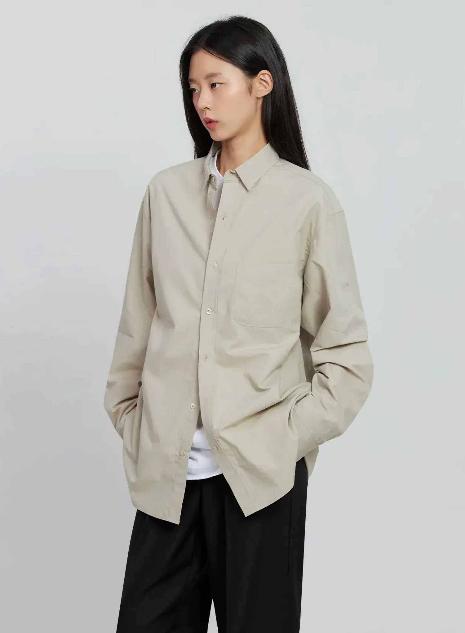 Classic Oversized Shirt IN507 - Image 14