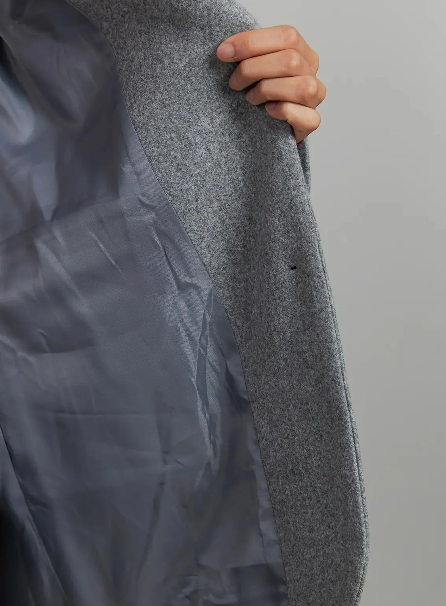 Classic Oversized Wool Jacket IJ505 - Image 8