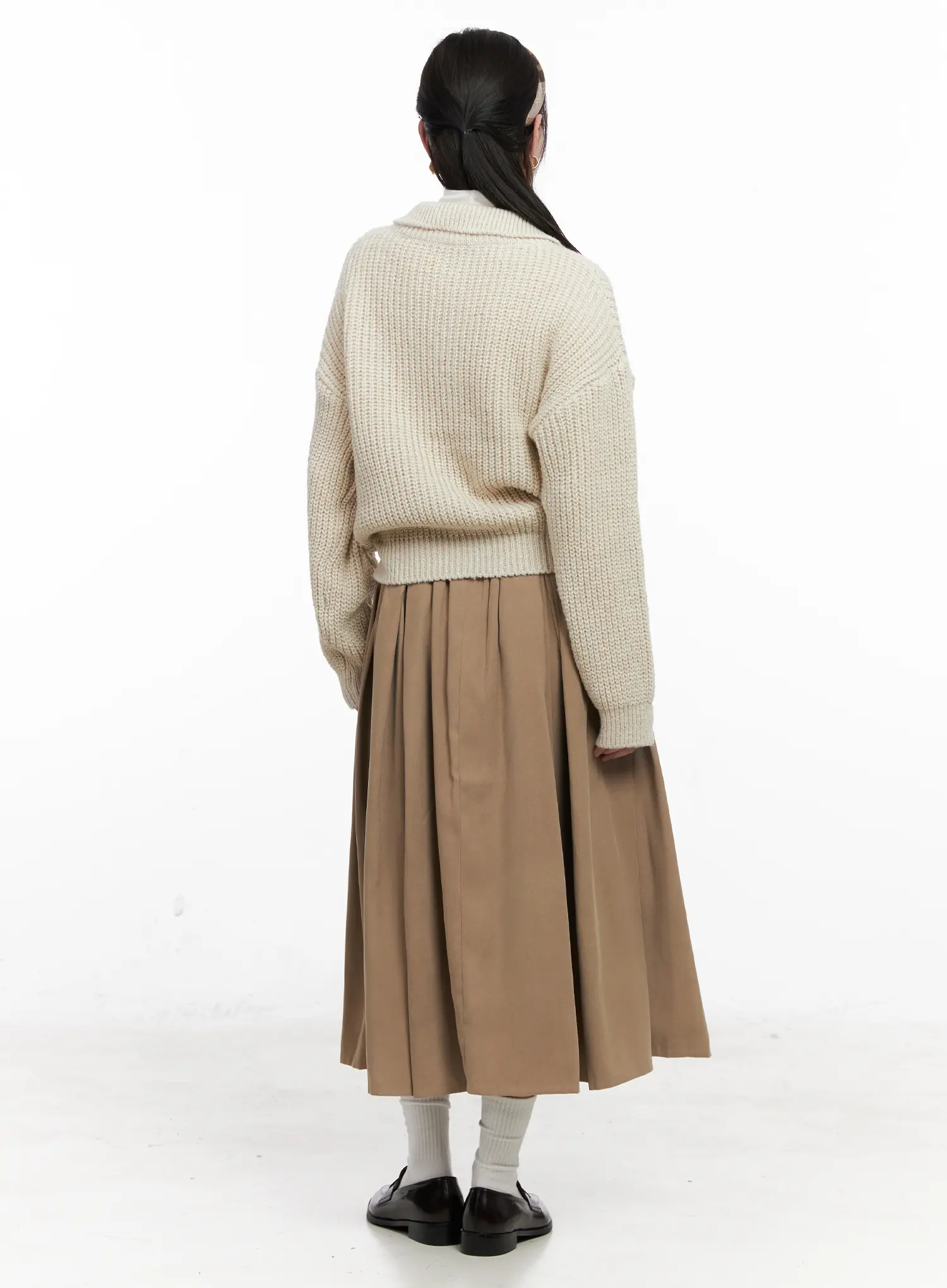 Classic Pintuck Maxi Skirt CO531 - Image 8