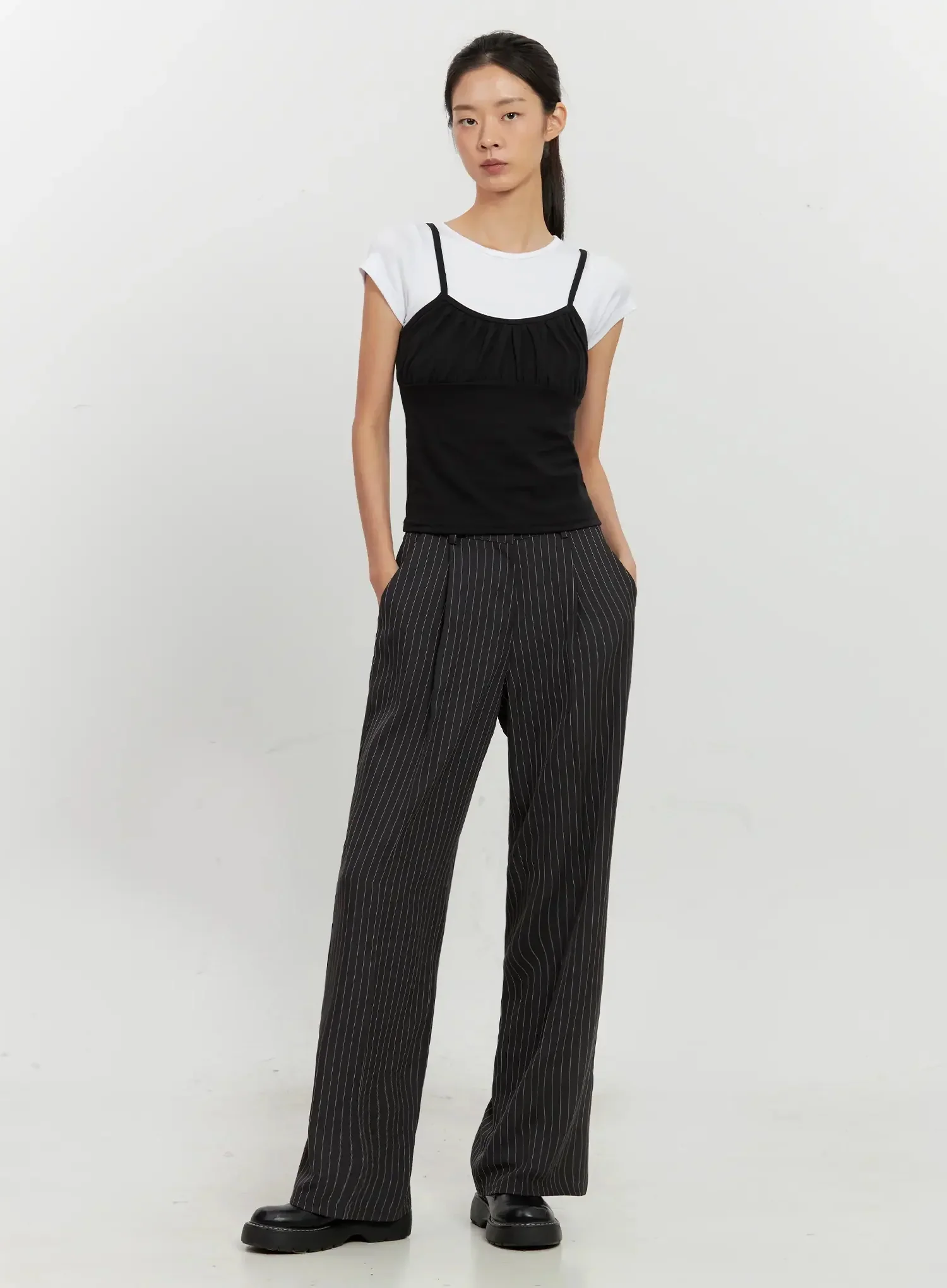 Classic Shirred Cami Top IL528 - Image 12