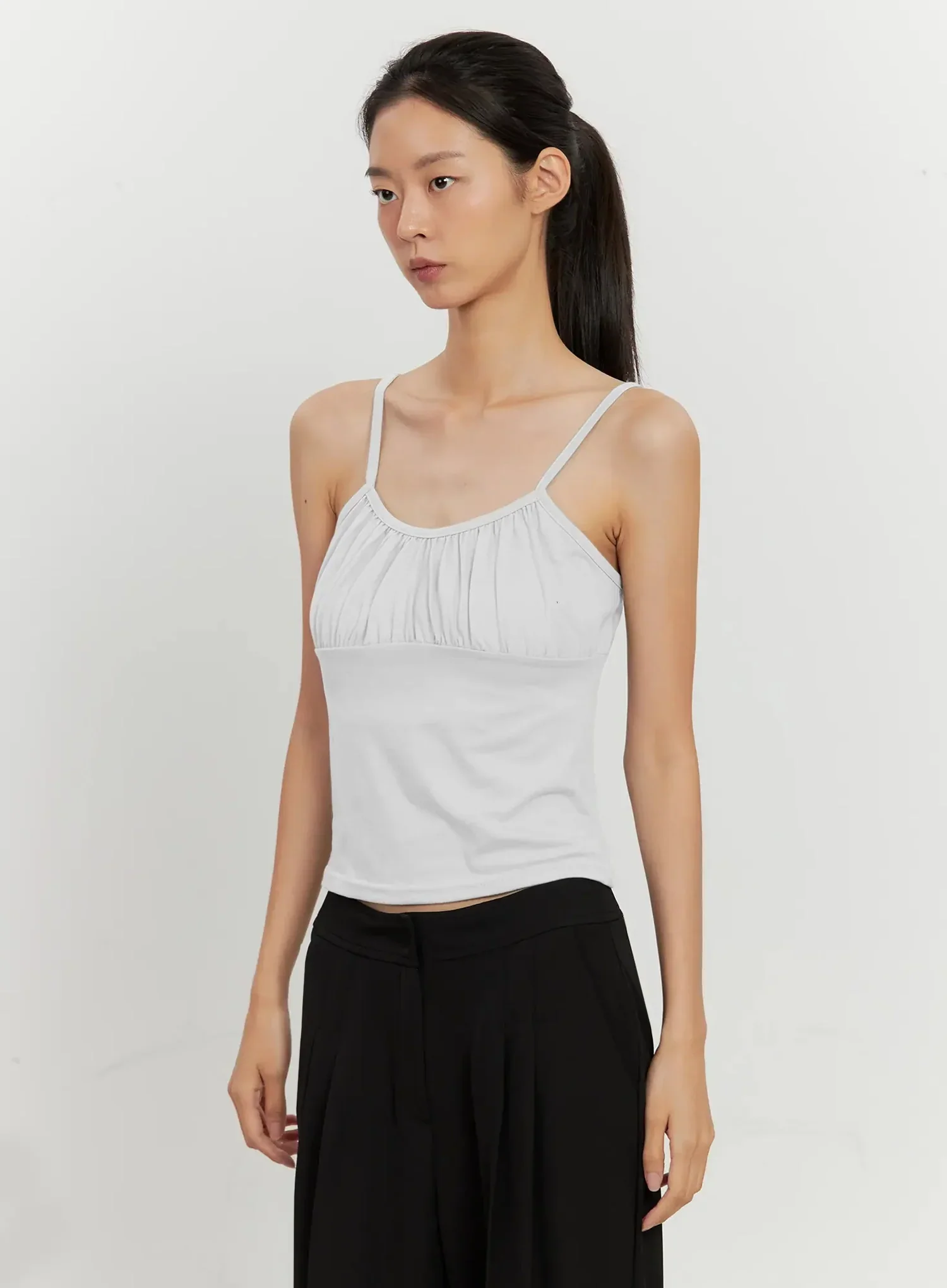 Classic Shirred Cami Top IL528 - Image 17