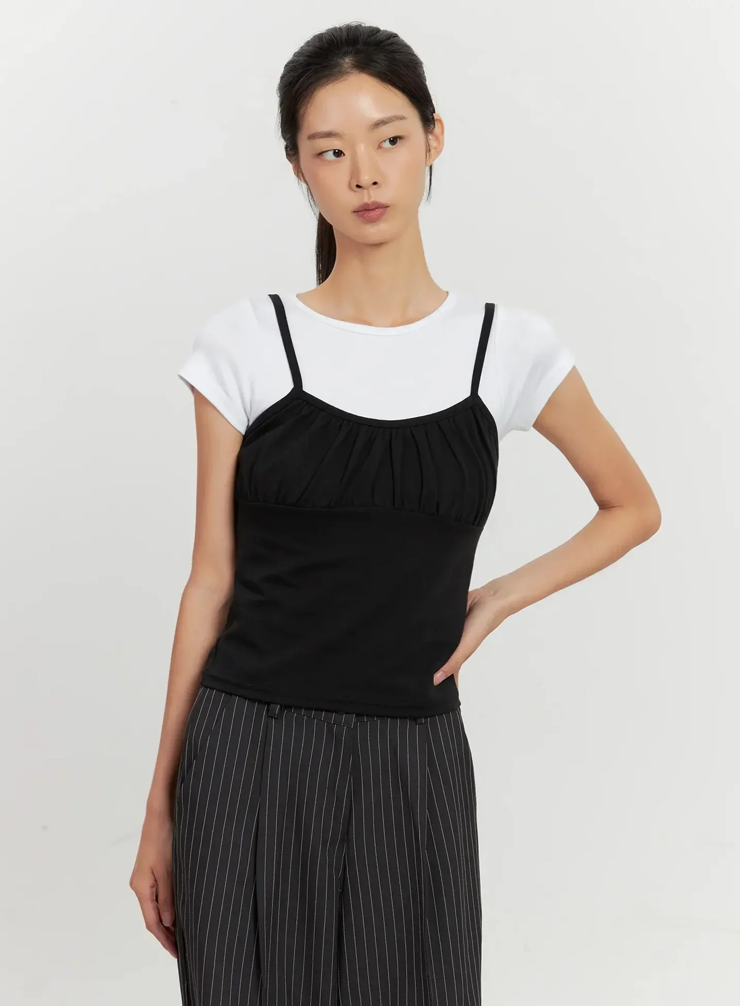 Classic Shirred Cami Top IL528 - Image 9