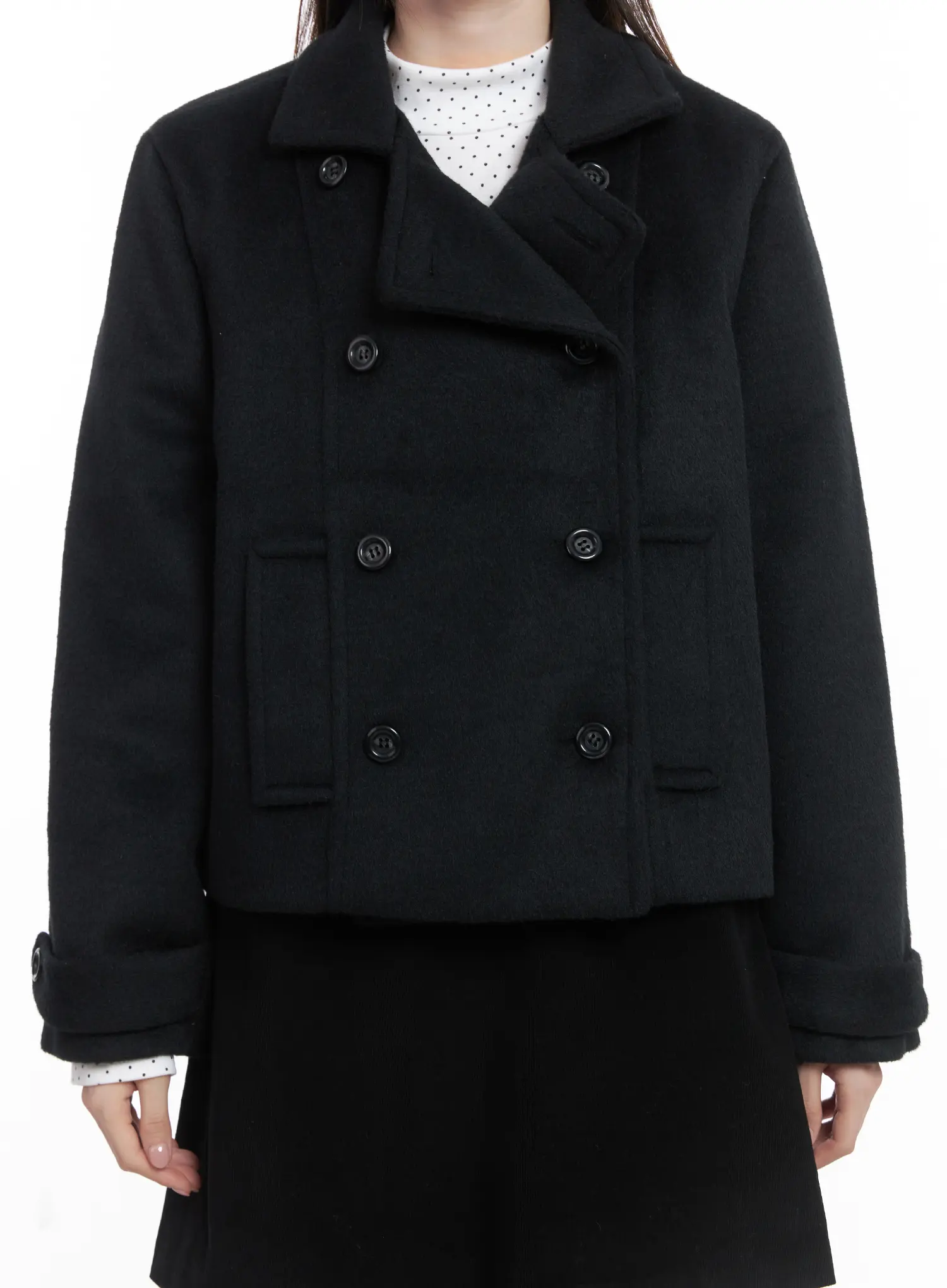 Classic Short Wool Jacket CJ506 - Image 6