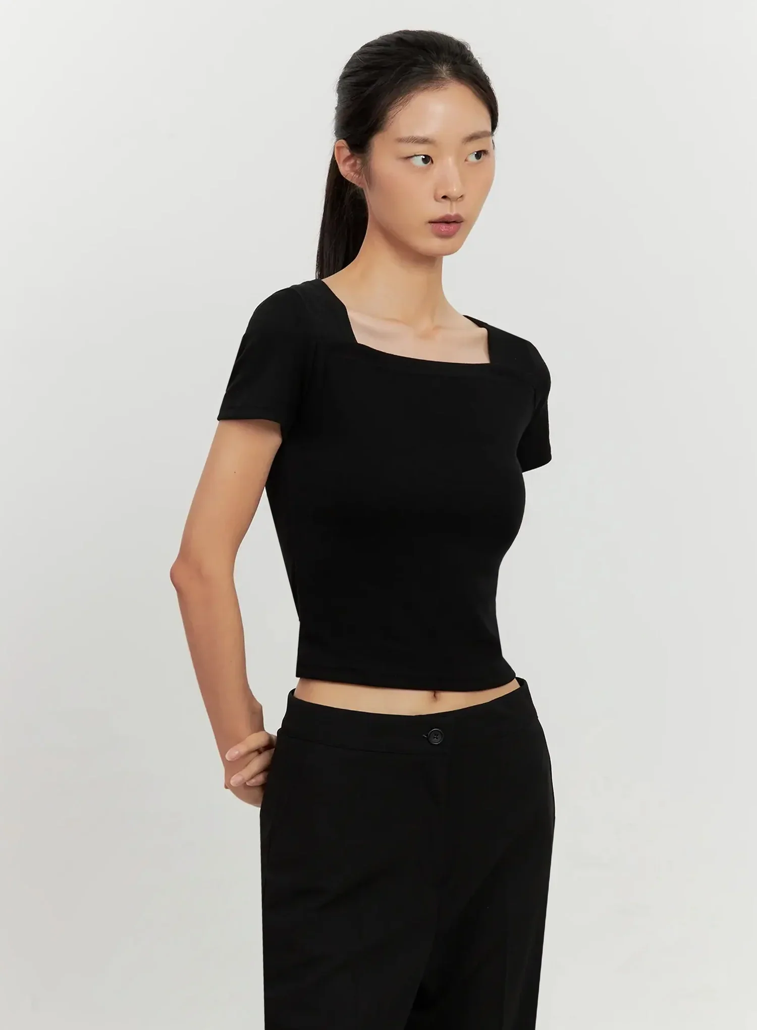 Classic Square-Neck Top IL528 - Image 2