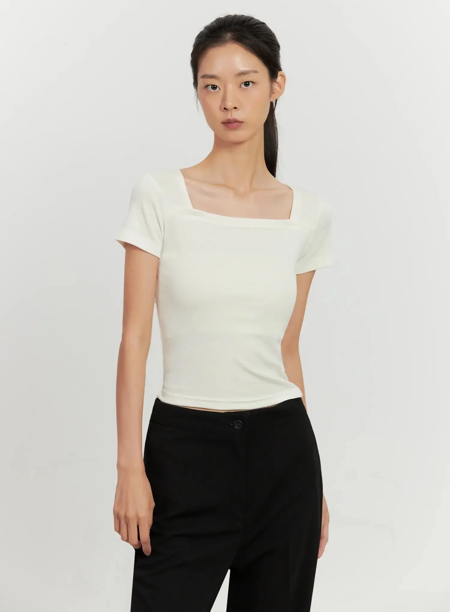 Classic Square-Neck Top IL528 - Image 3