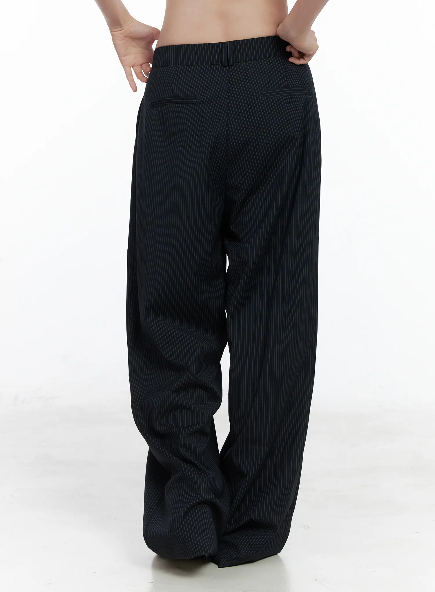 Classic Striped Wide Trousers CN518 - Image 6