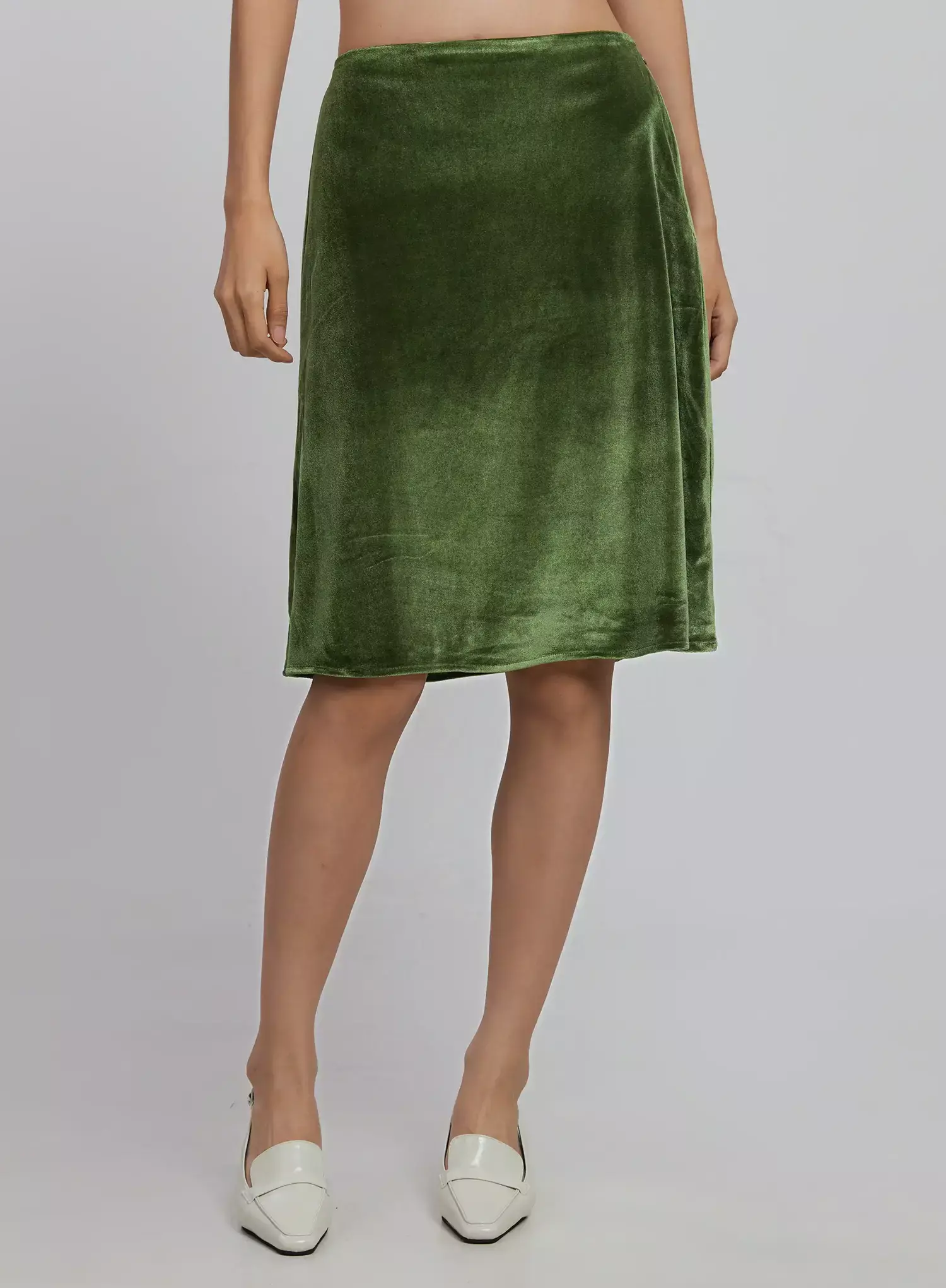 Classic Velvet Midi Skirt ID504 - Image 5