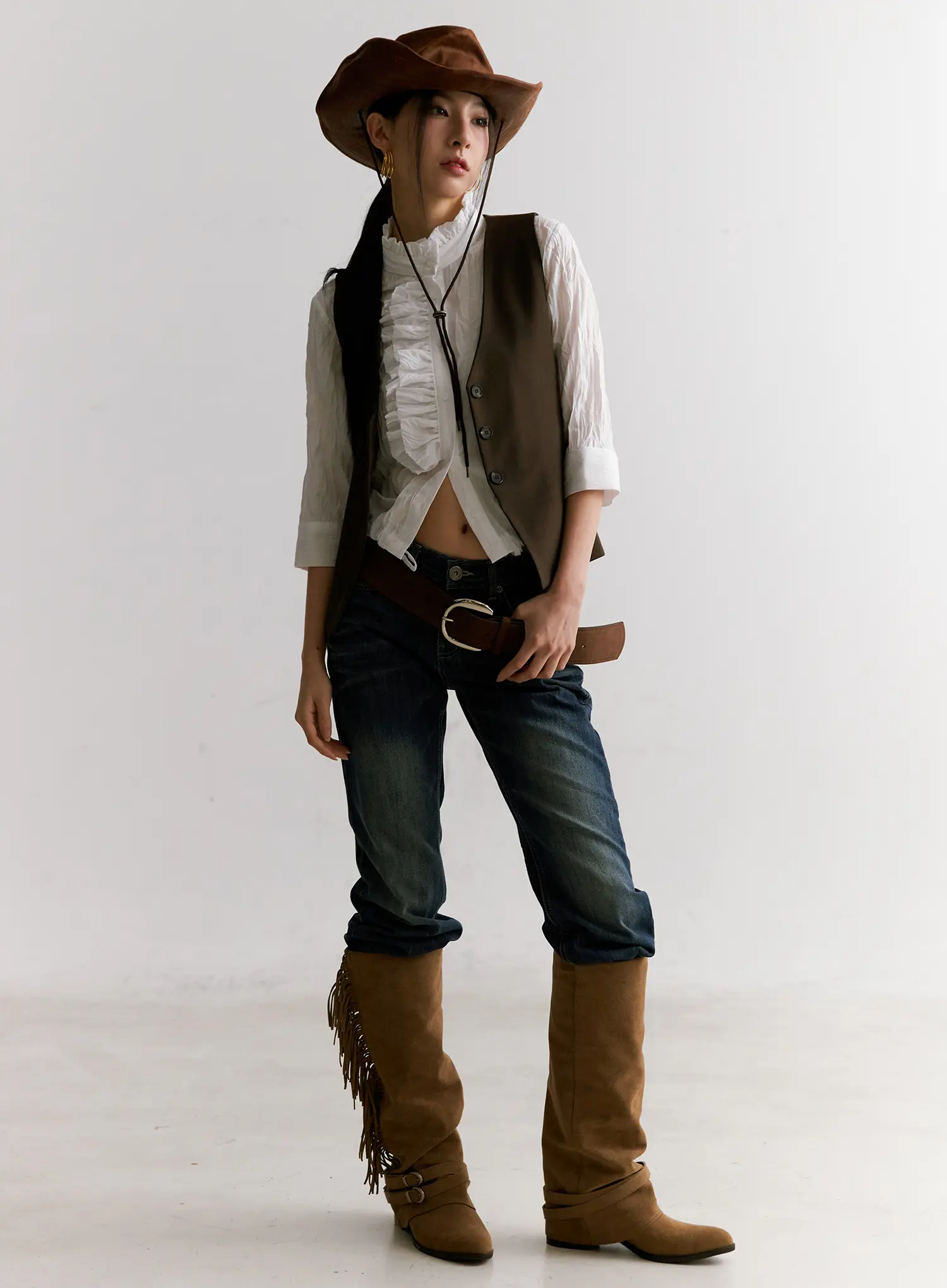Classic Western Button Vest CC1109 - Image 3