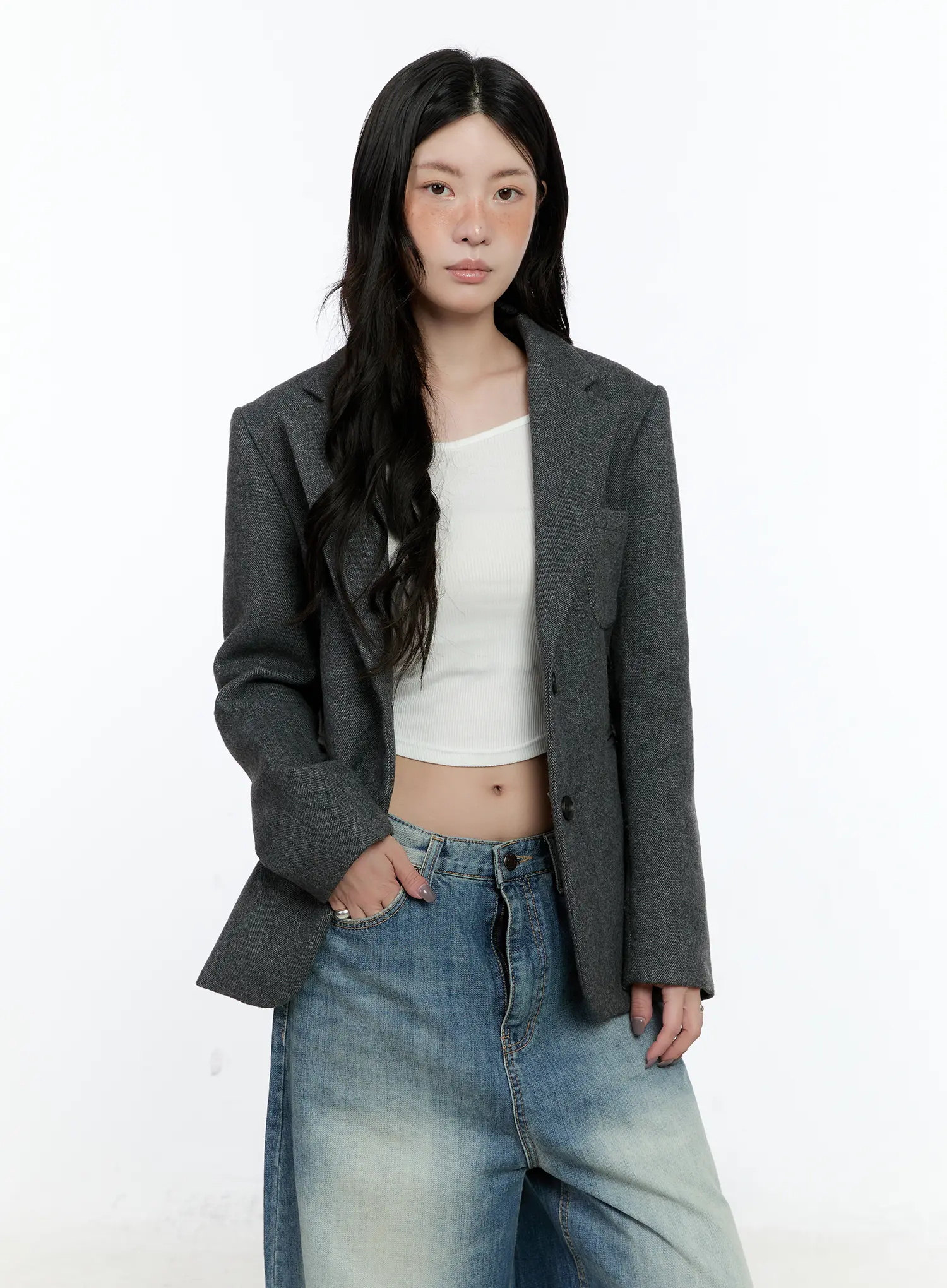 Classic Wool Blazer CN517 - Image 11