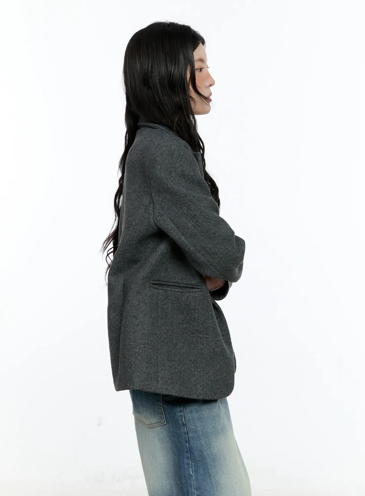 Classic Wool Blazer CN517 - Image 6