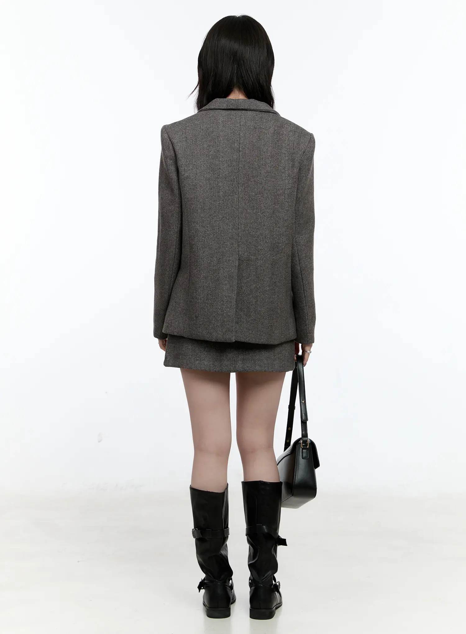 Classic Wool Mini Skirt CN517 - Image 4