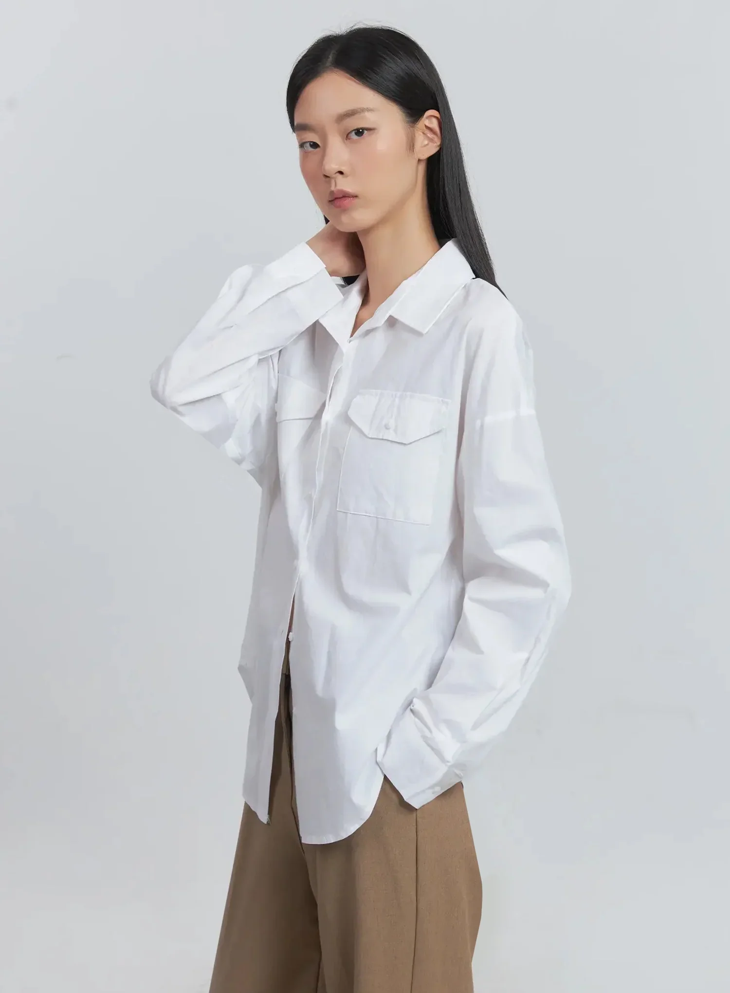 Collared Button-Up Shirt IU512 - Image 17