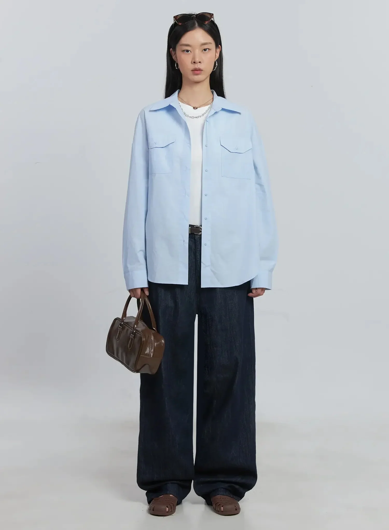 Collared Button-Up Shirt IU512 - Image 28