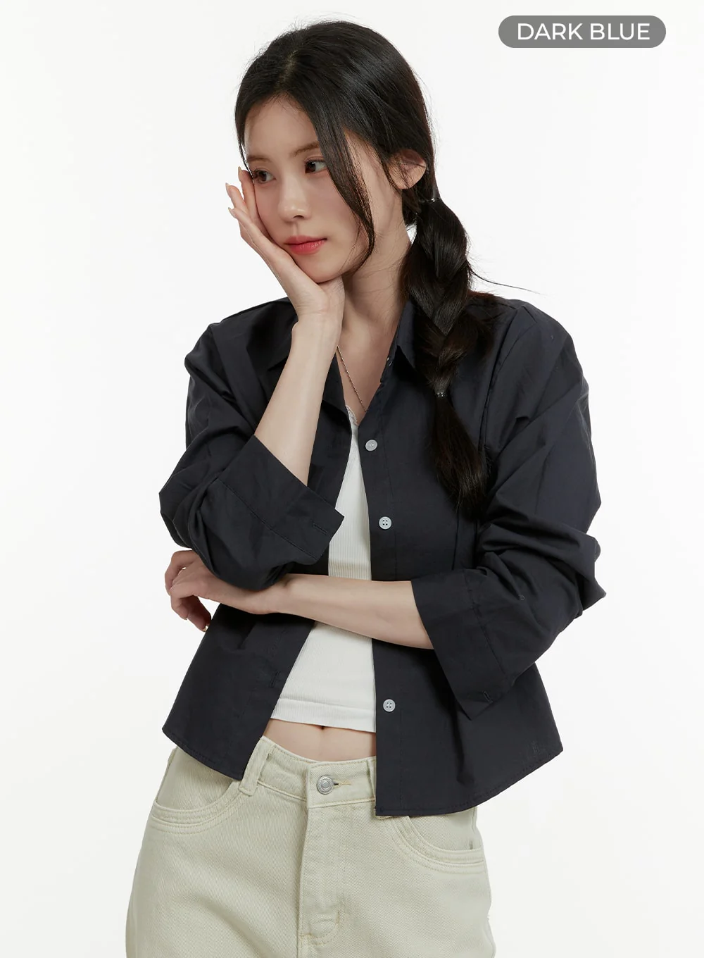 Collared Button-Up Shirt OA405 - Image 7