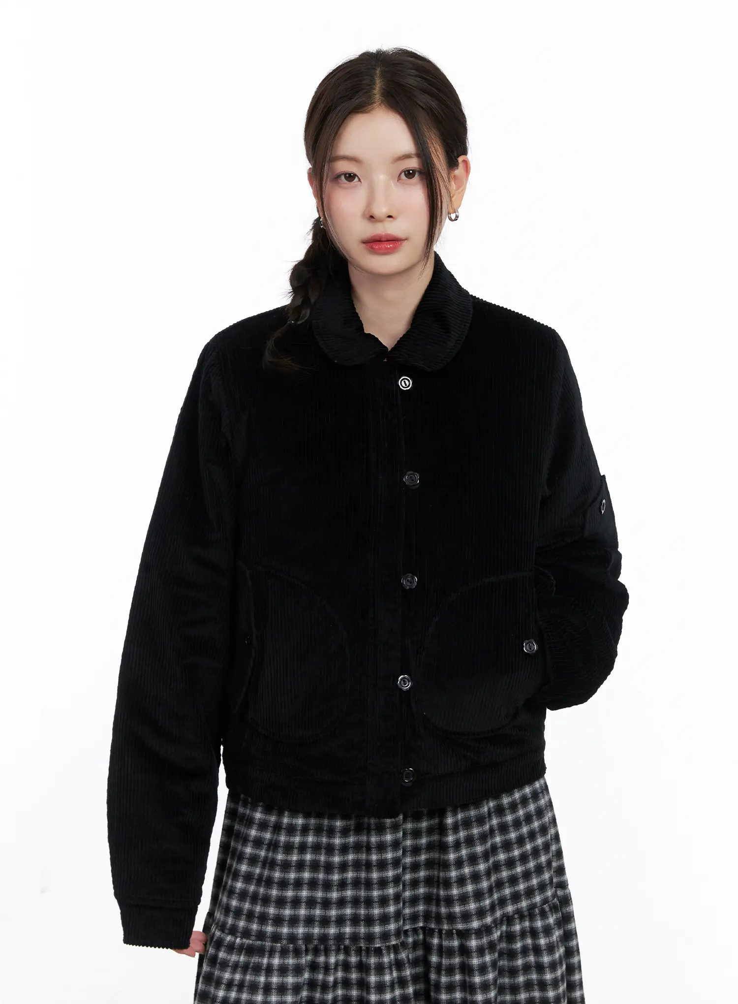 Collared Corduroy Jacket CN519 - Image 2