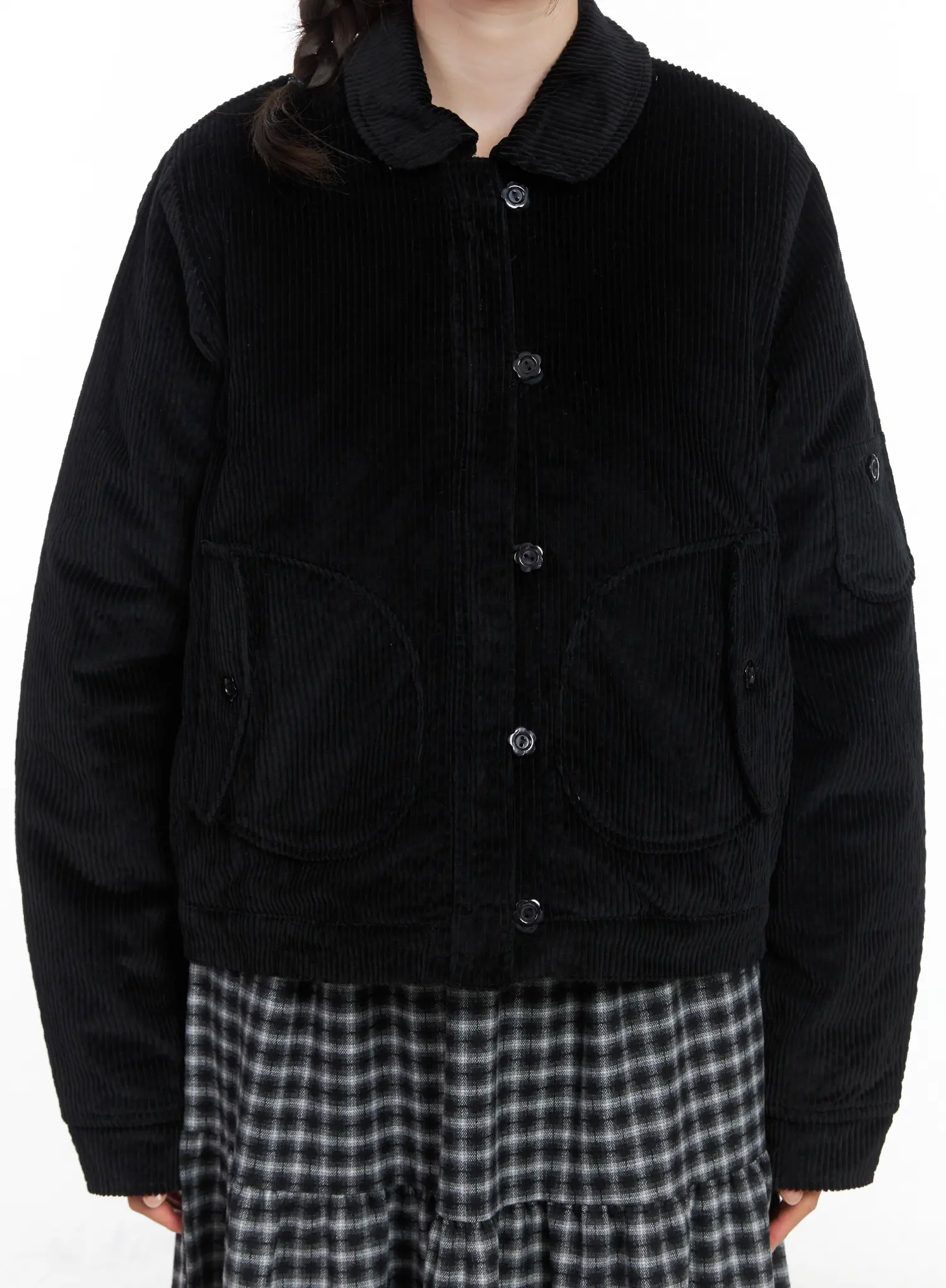 Collared Corduroy Jacket CN519 - Image 4