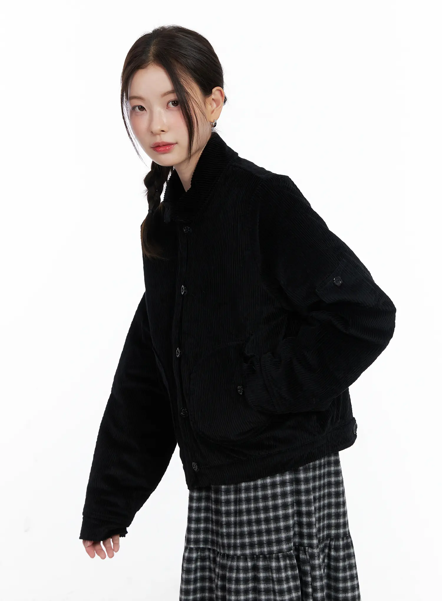 Collared Corduroy Jacket CN519 - Image 9