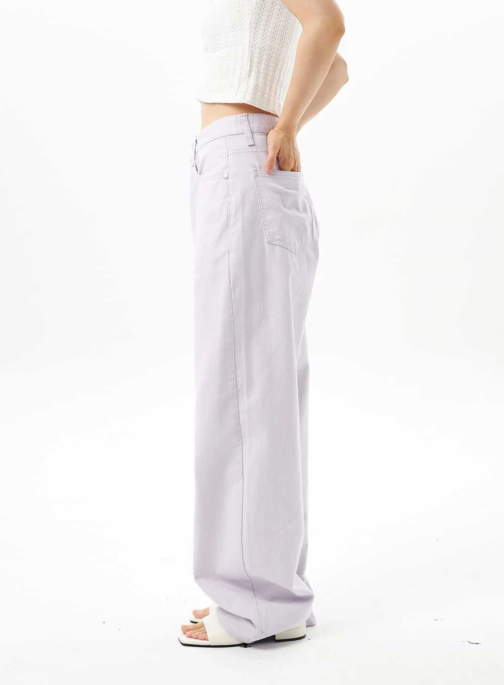 Color Wide Pants OU312 - Image 6