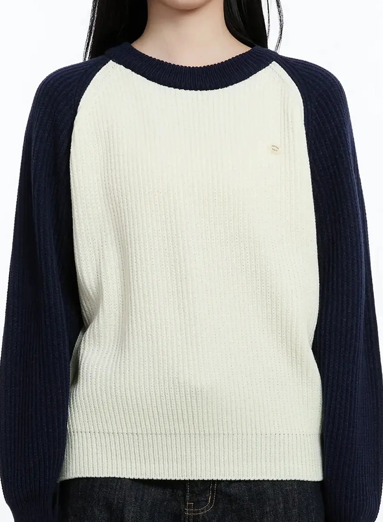 Colorblock Knit Sweater IM519 - Image 9