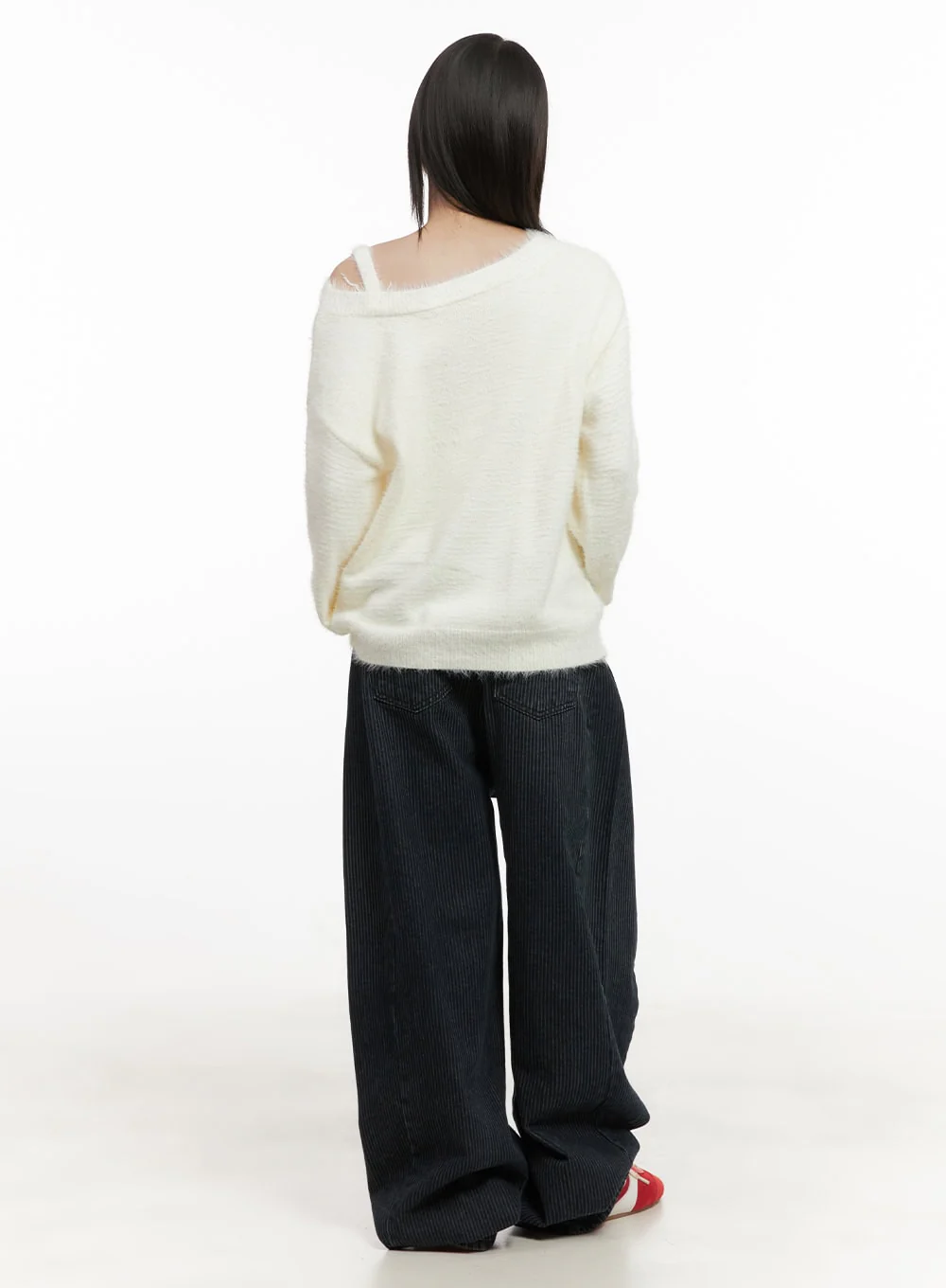 Comfortable Striped Wide-Leg Pants CD425 - Image 4