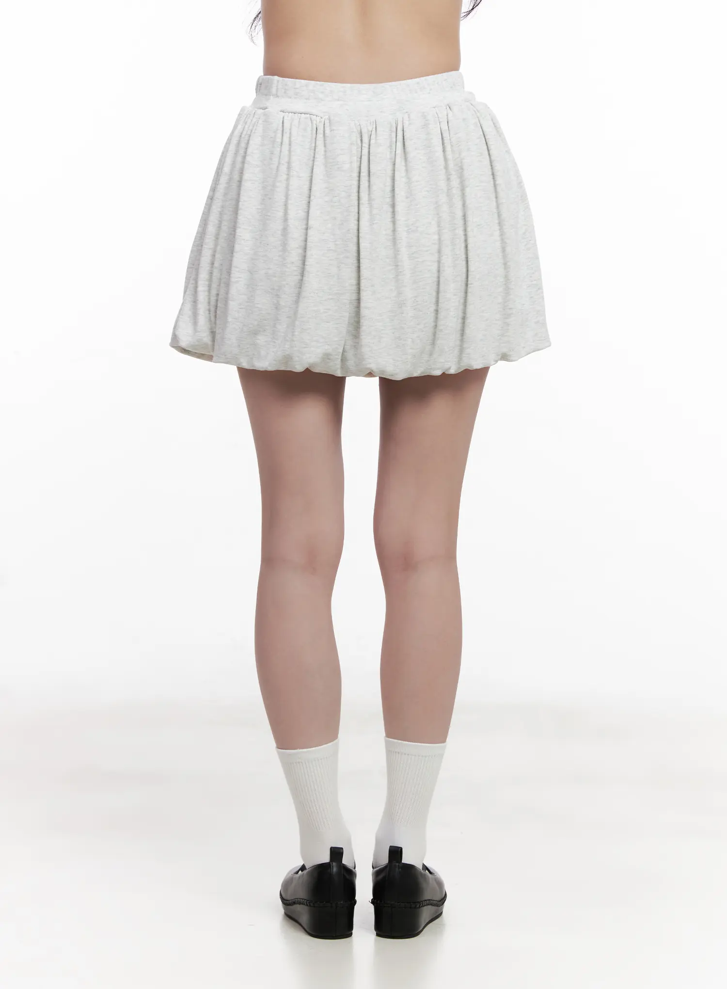 Comfy Gray Pleated Skirt CL516 - Image 4