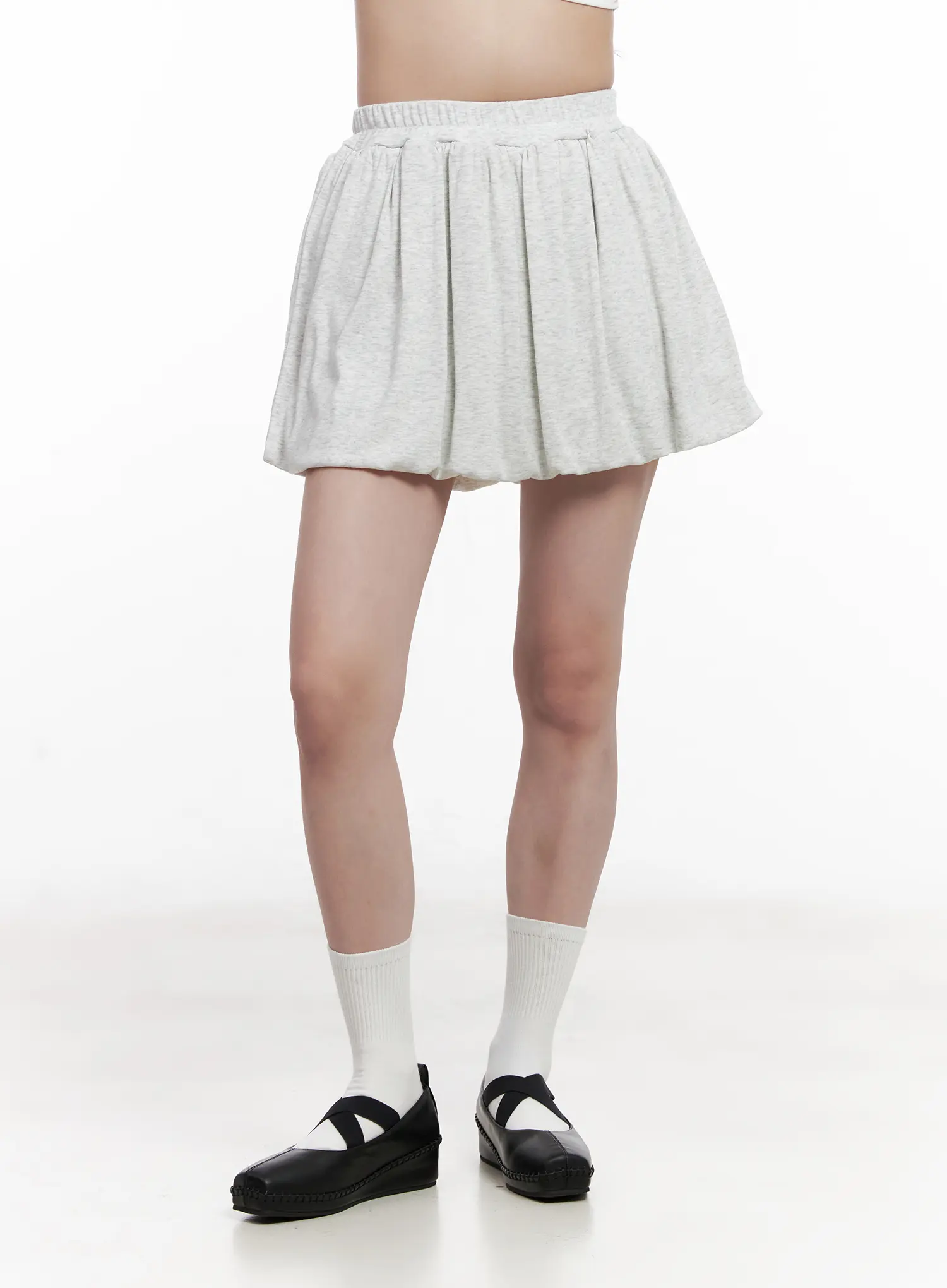 Comfy Gray Pleated Skirt CL516 - Image 9