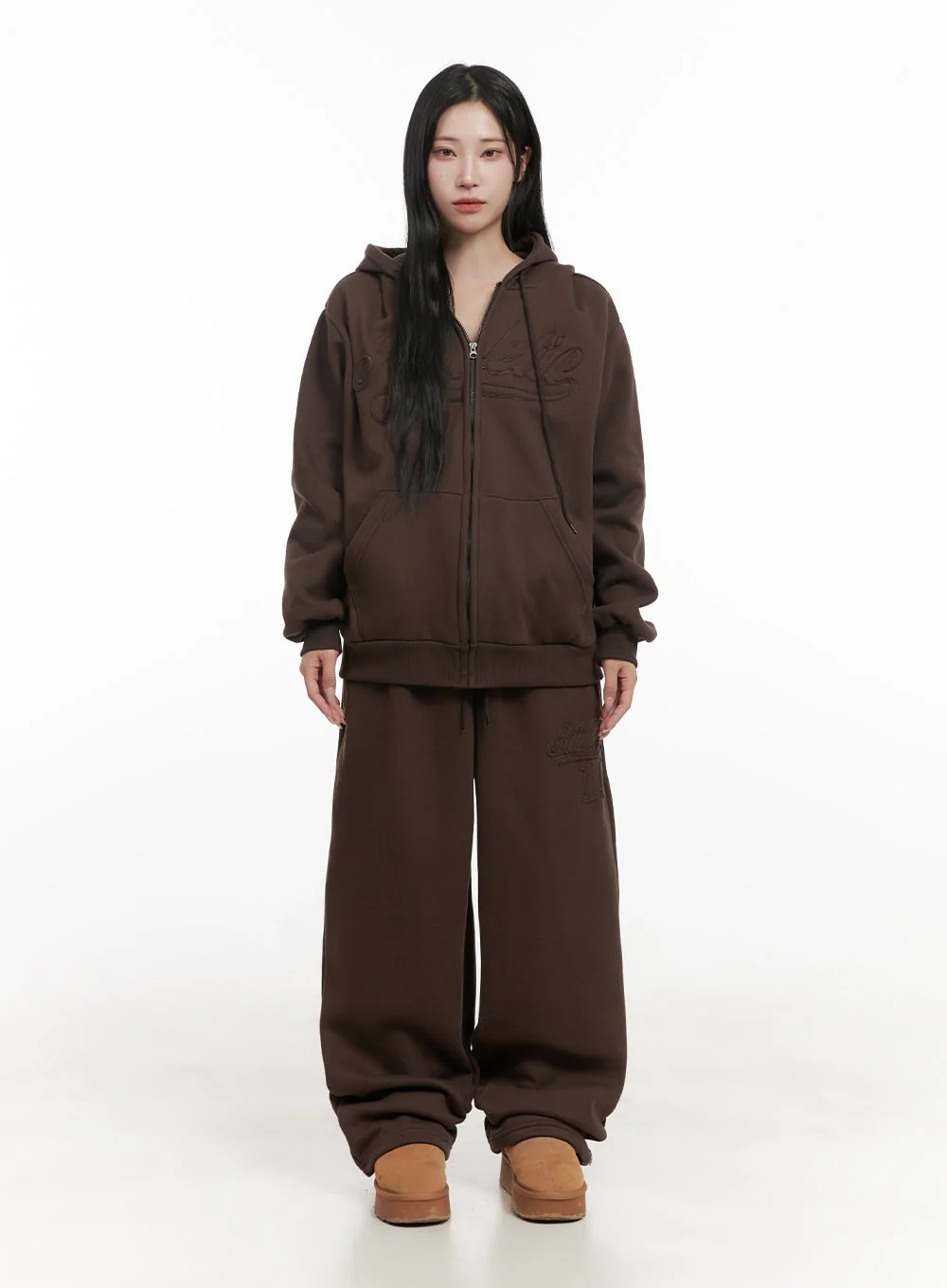 Comfy Patch Zip-Up Hoodie CD404 - Image 2