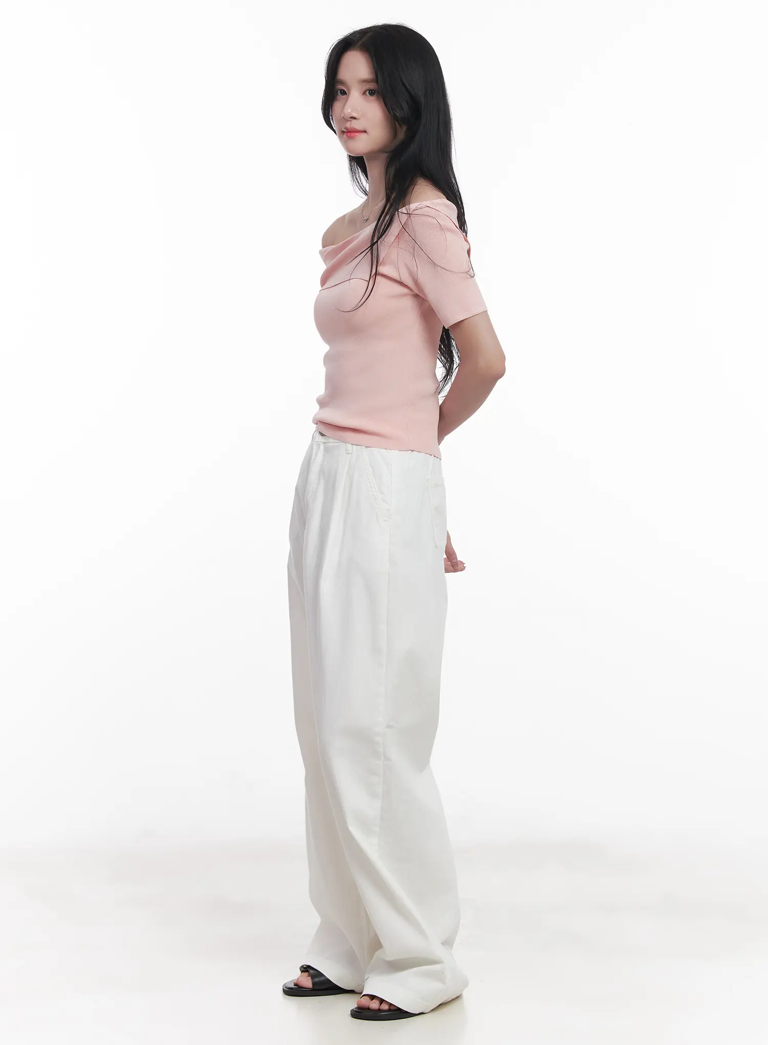 Comfy Pintuck Wide-Leg Pants CU525 - Image 5