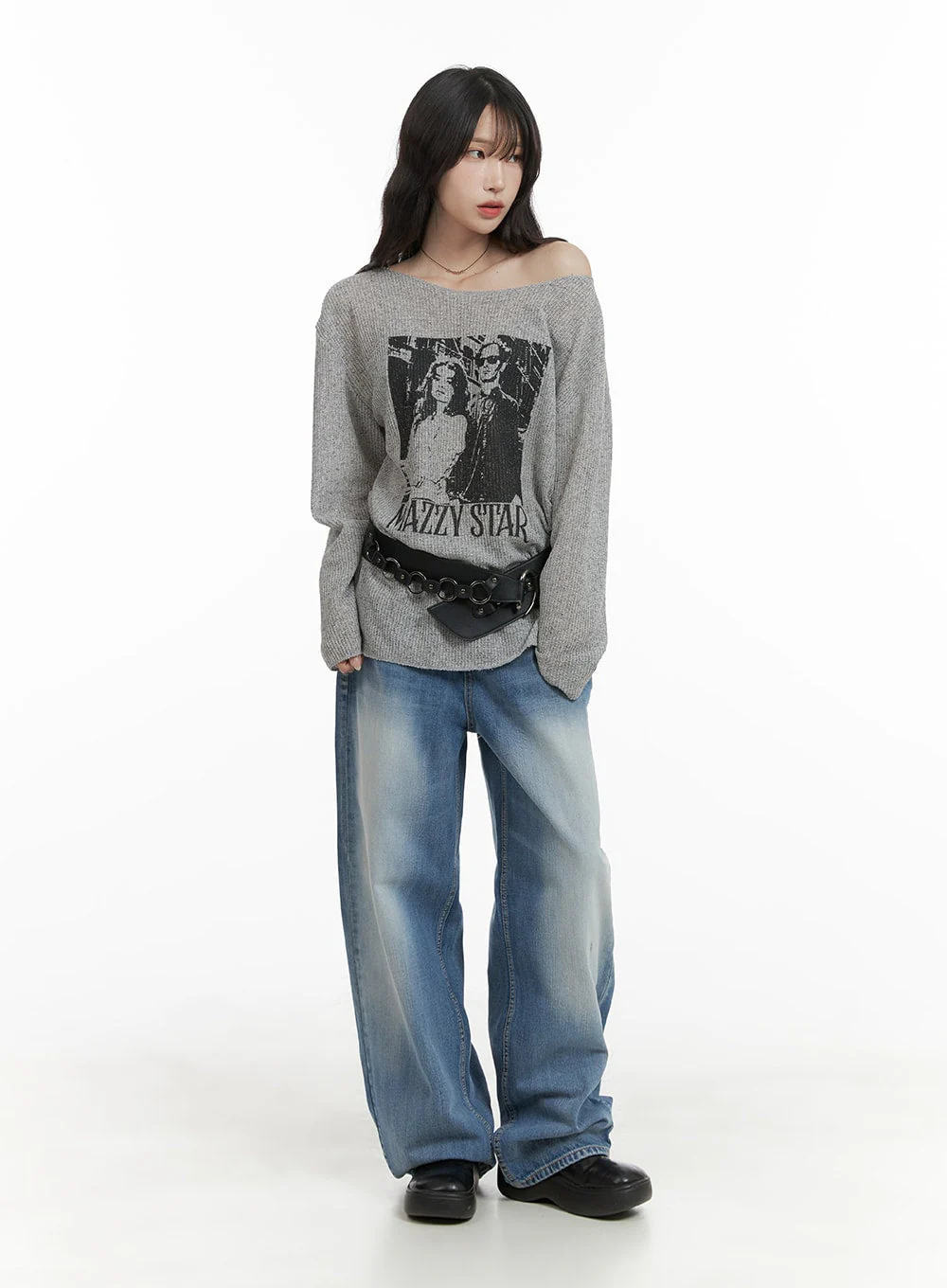 Comfy Wide Fit Baggy Jeans CA408 - Image 2