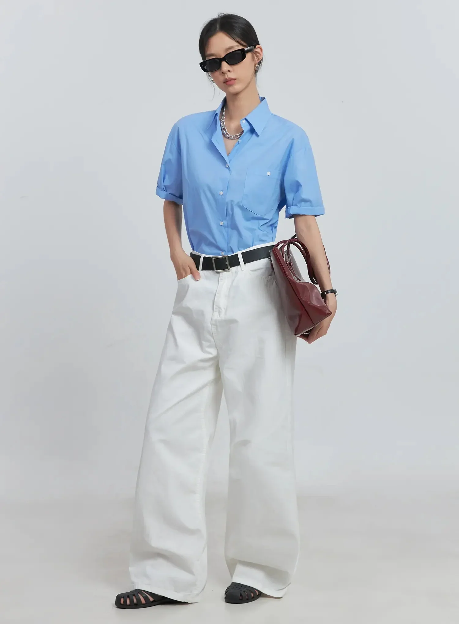 Comfy Wide-Leg Pants IU512 - Image 15