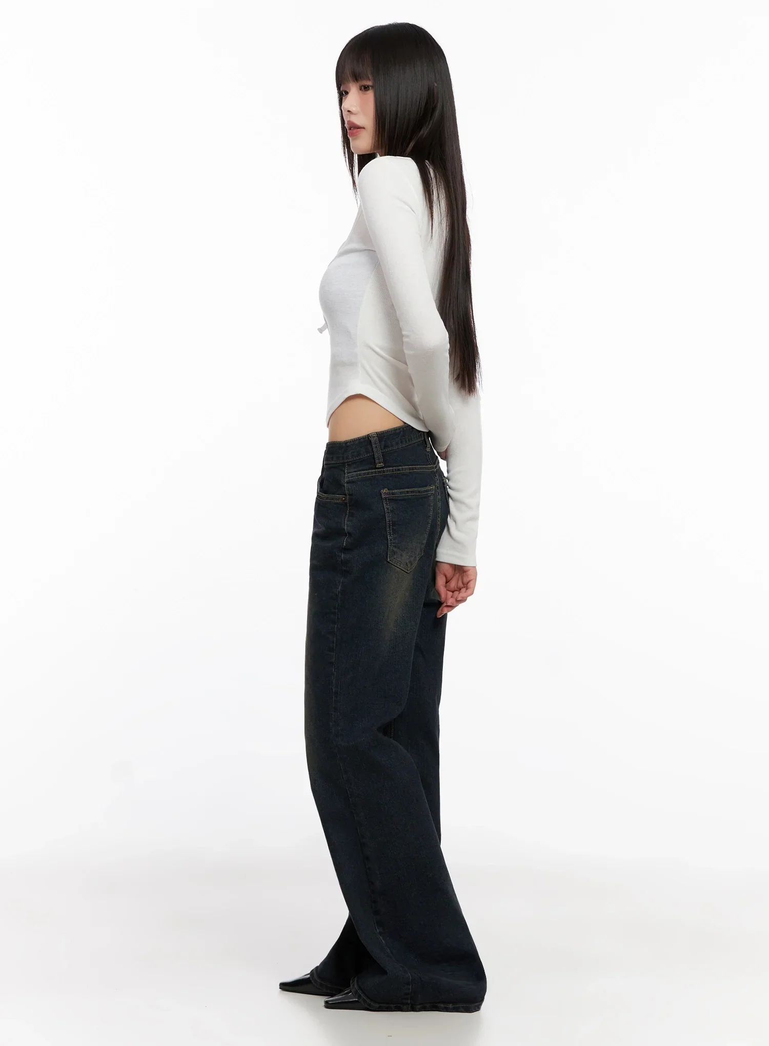 Contrast Front Ribbon Top IN503 - Image 7