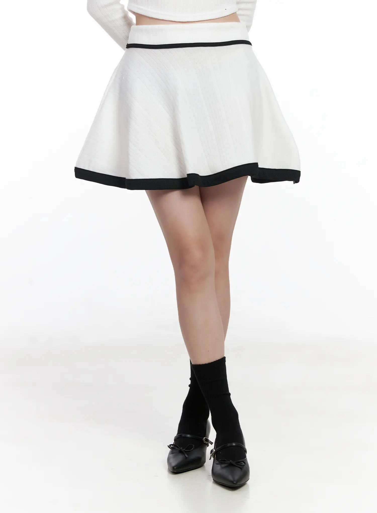 Contrast Ribbon Two-Piece Set CJ520 - Image 8