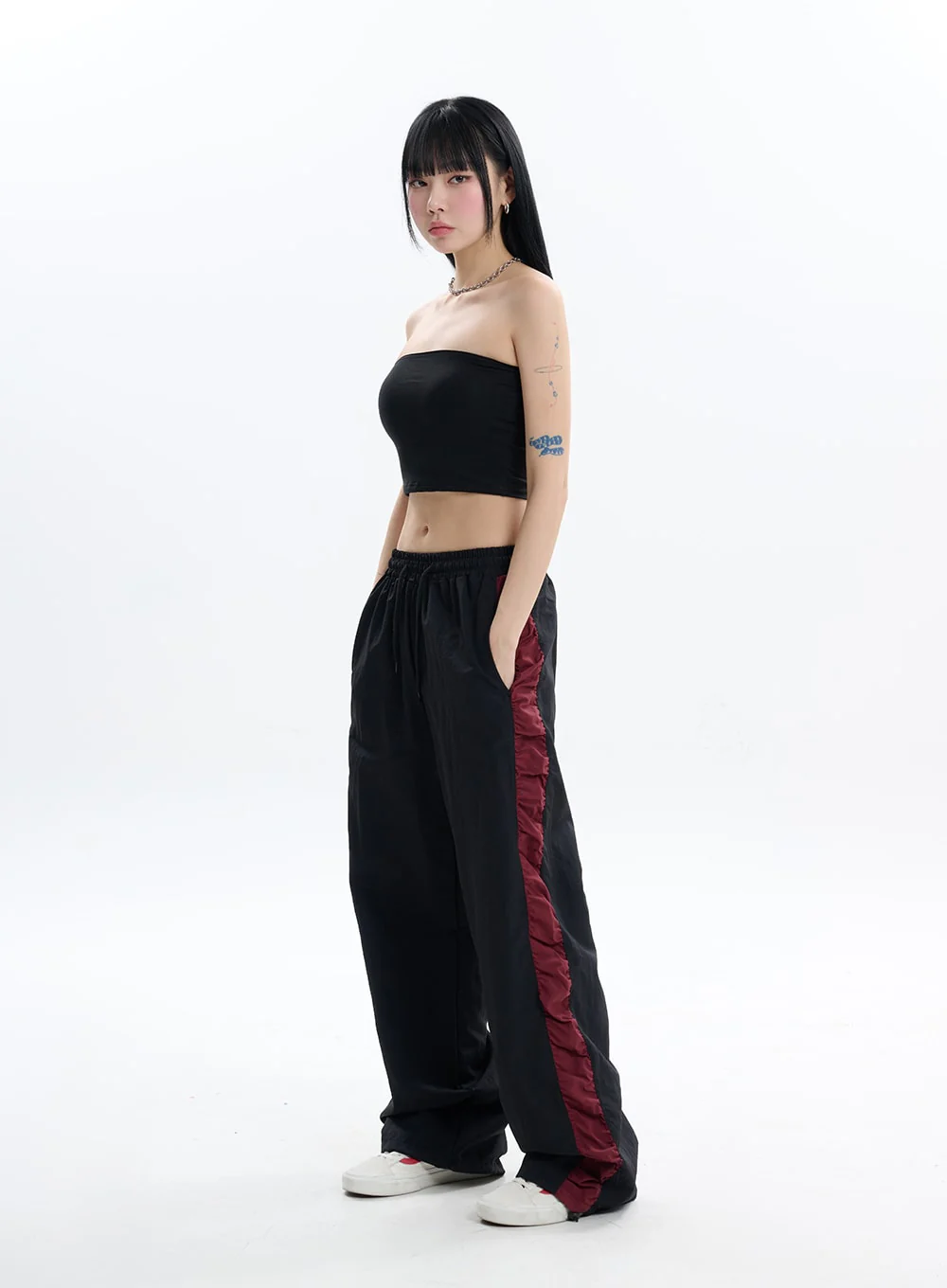 Contrasting Wide Pants IF413 - Image 8